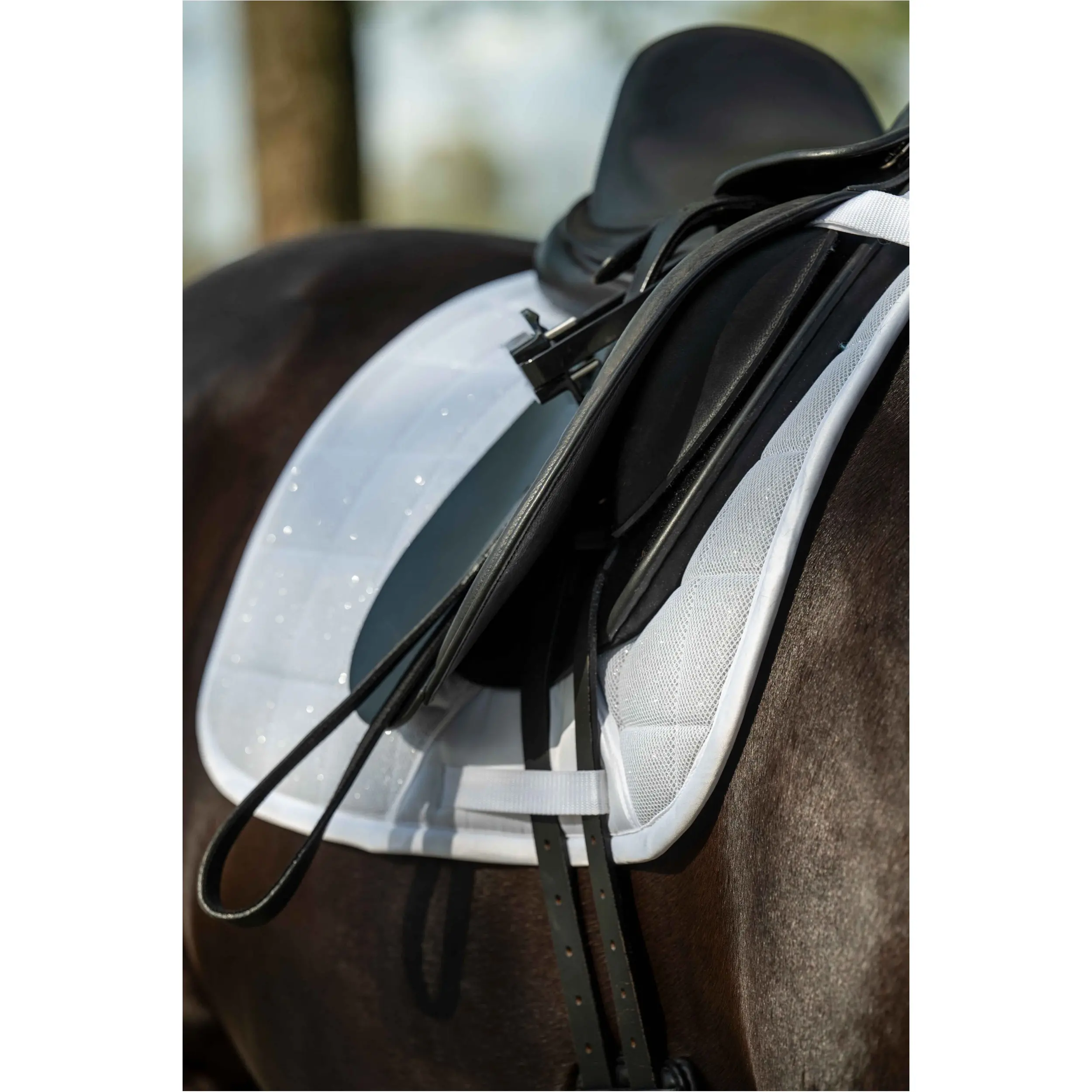 Schabracke GLITTER MESH STYLE weiß Schabracke GLITTER MESH STYLE weiß