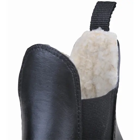 Winter Kinder Jodhpur Reitstiefeletten mit Teddyfutter Kunstleder schwarz soft/weit Winter Kinder Jodhpur Reitstiefeletten mit Teddyfutter Kunstleder schwarz soft/weit