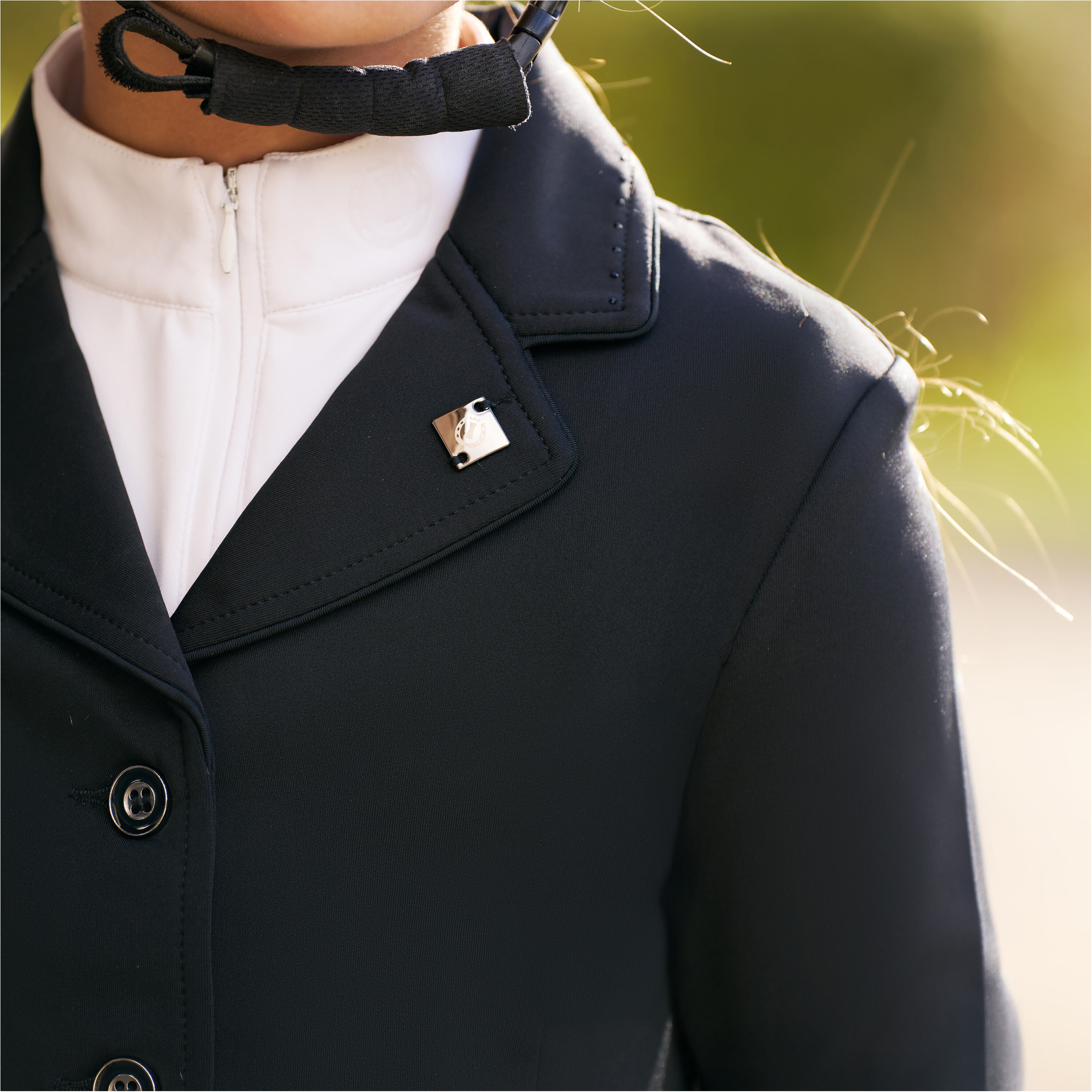 Kinder Turnierjacket IRHBasic Glam schwarz