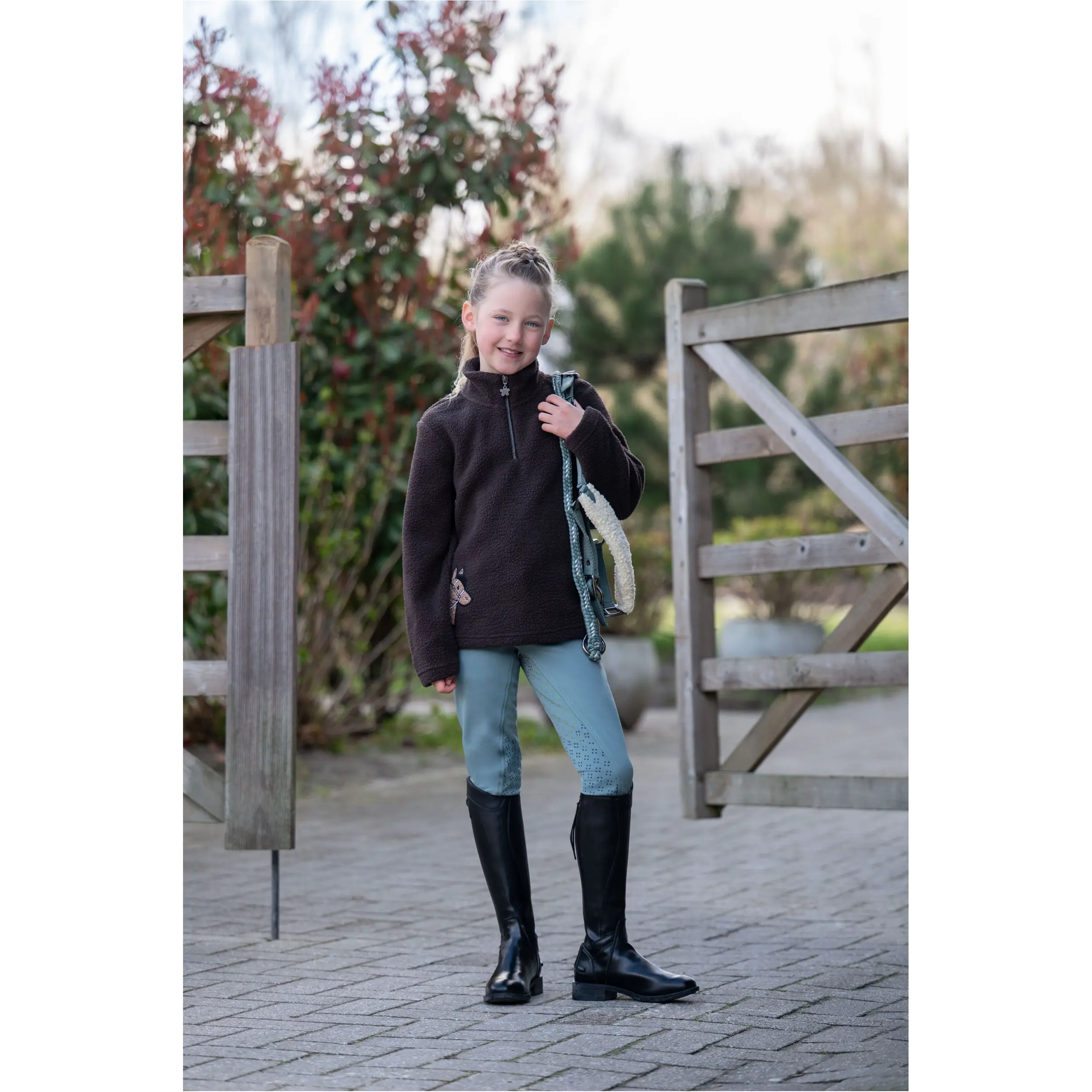 Kinder Reithose Silikon Vollbesatz MIA salbei Kinder Reithose Silikon Vollbesatz MIA salbei