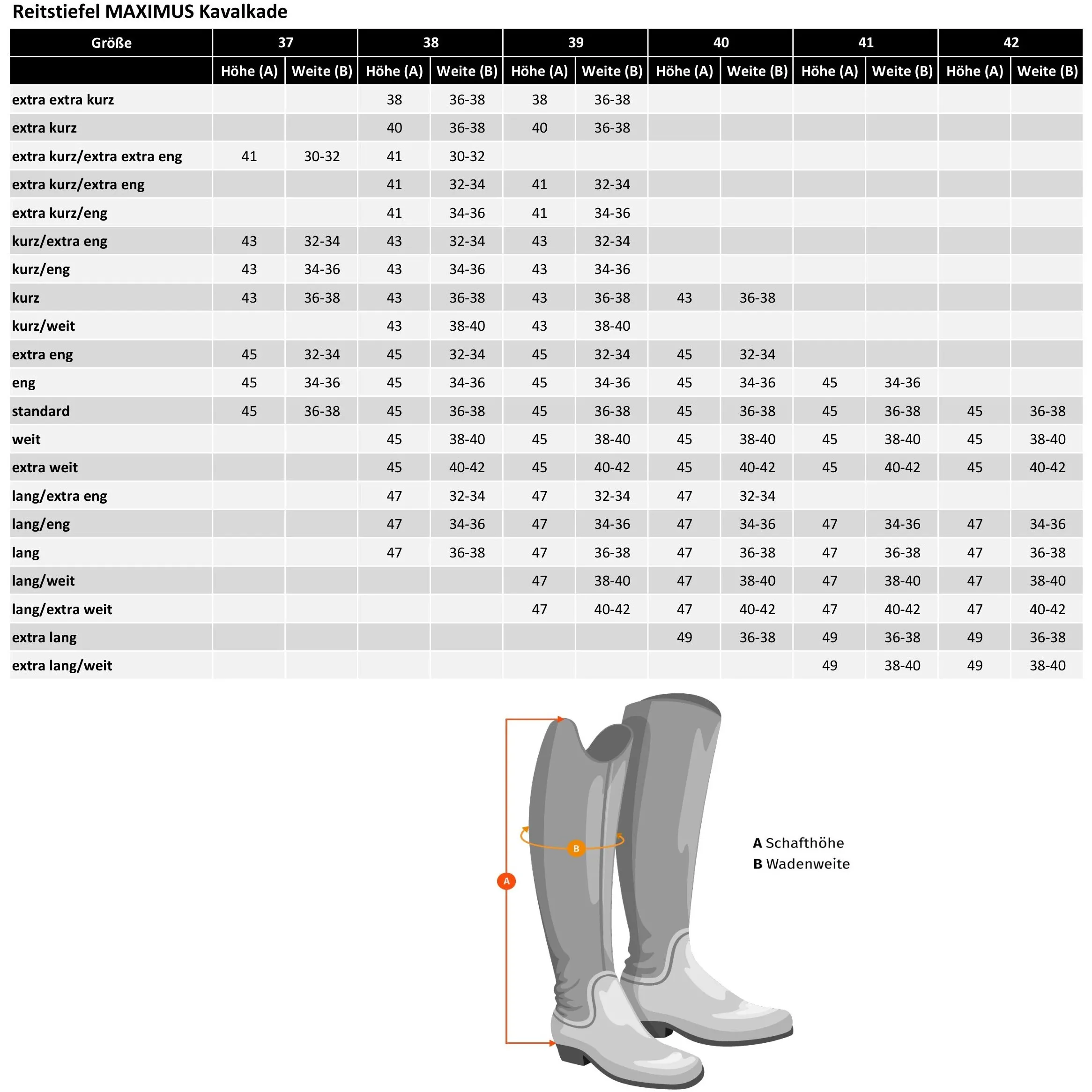 Reitstiefel MAXIMUS Echtleder schwarz