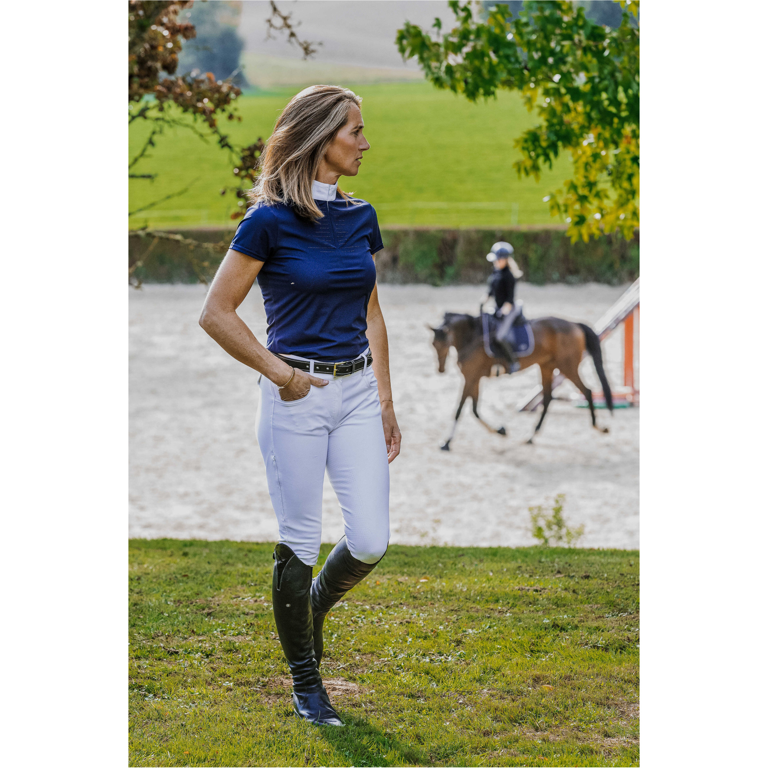Damen Turnierpolo EK-SUZANNE navy