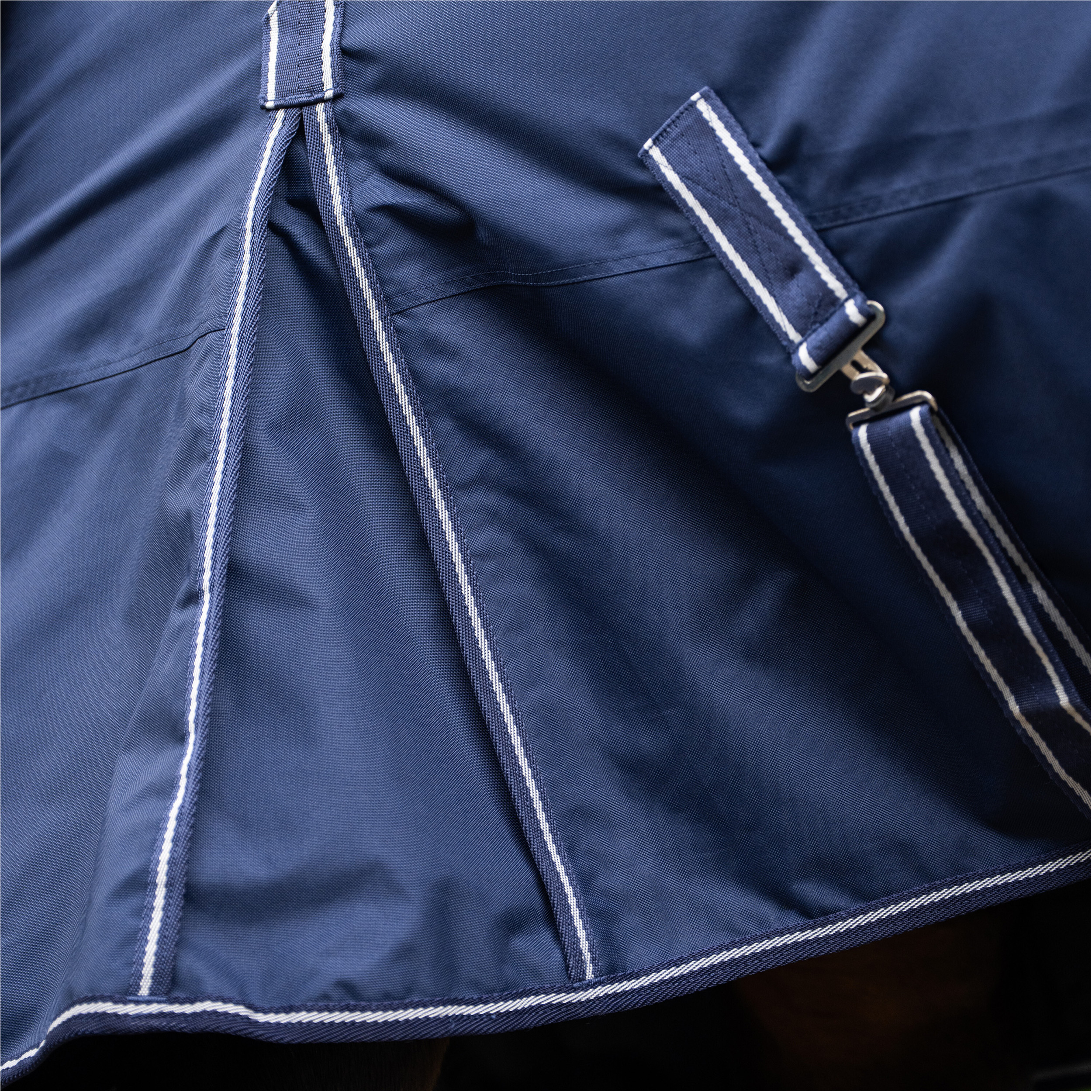 Outdoordecke mit Halsteil (abnehmbar) Polarfleecefutter IRHBasic navy