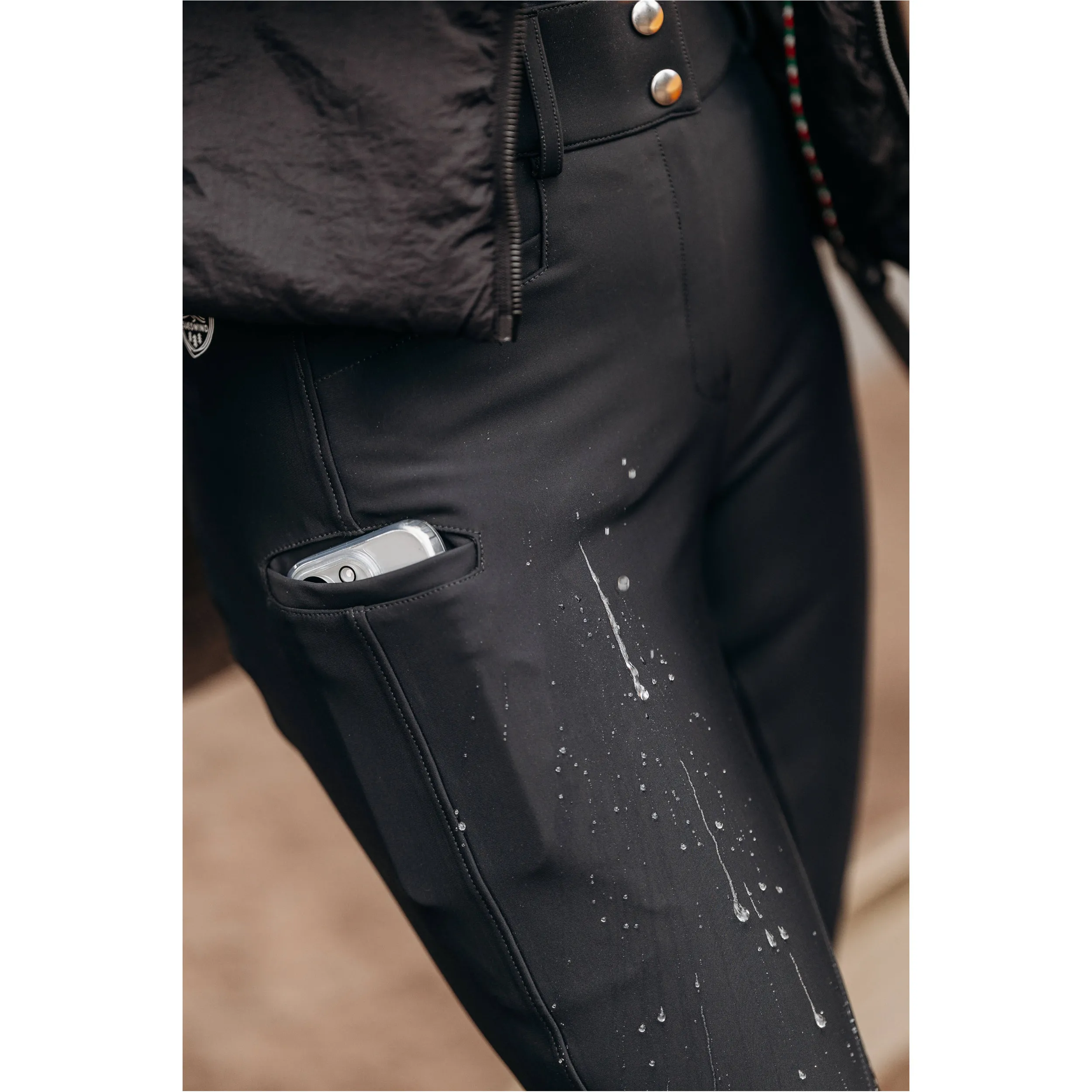 Damen Thermo Reithose Silikon Vollbesatz DryRide CLASSIC BREECHES schwarz