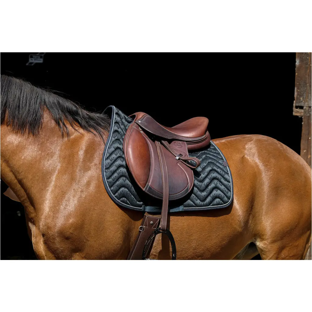 Schabracke BROCART dunkelgrün Warmblut Vielseitigkeit