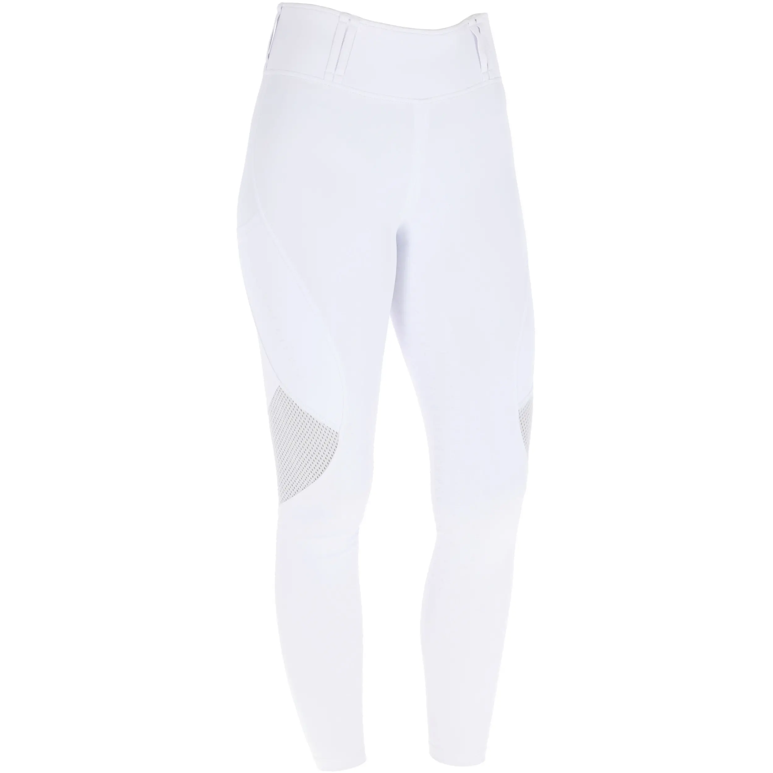Damen Reitleggings Silikon Vollbesatz Mesh F/S 2026 white