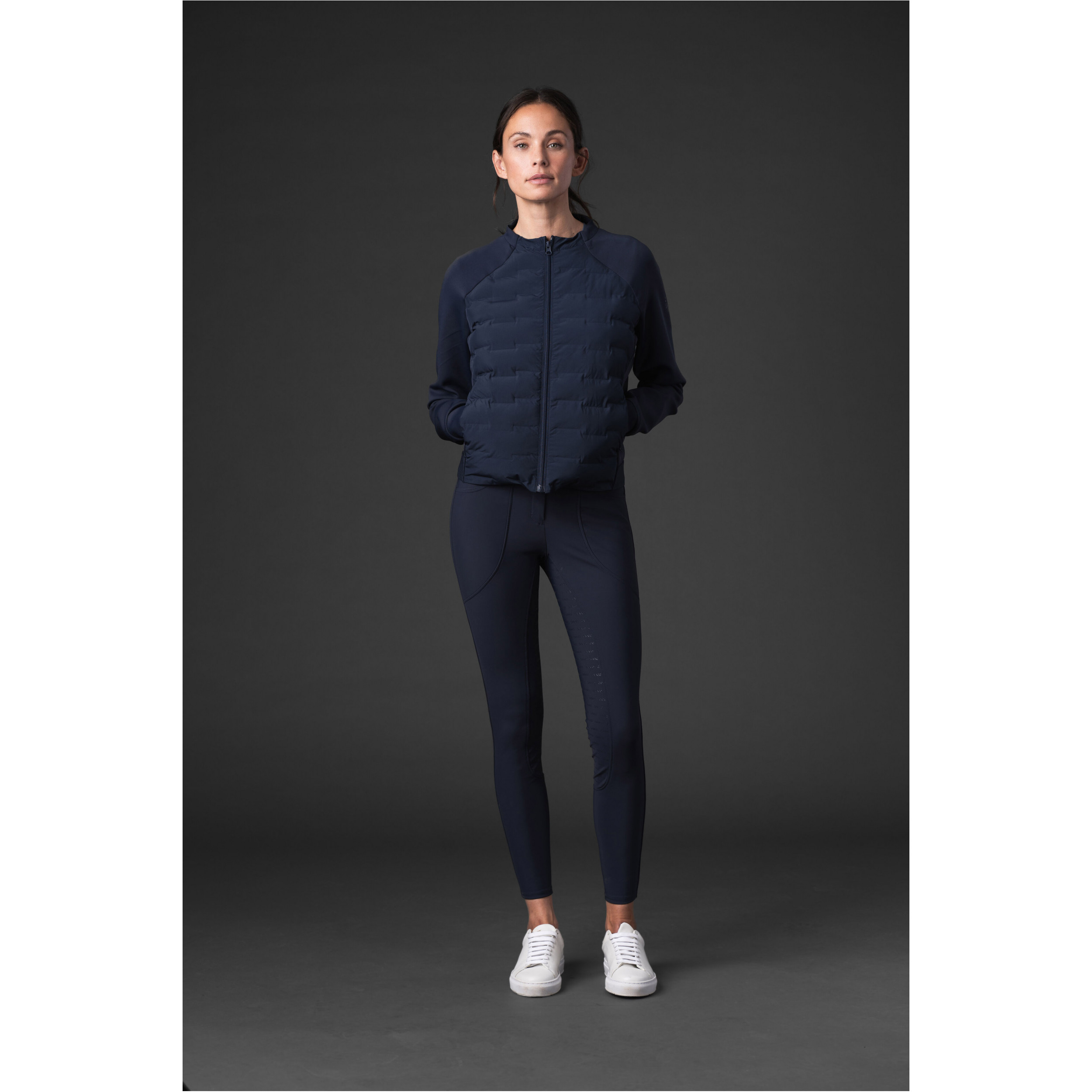 Damen Reithose Silikon Vollbesatz RIHANNA navy
