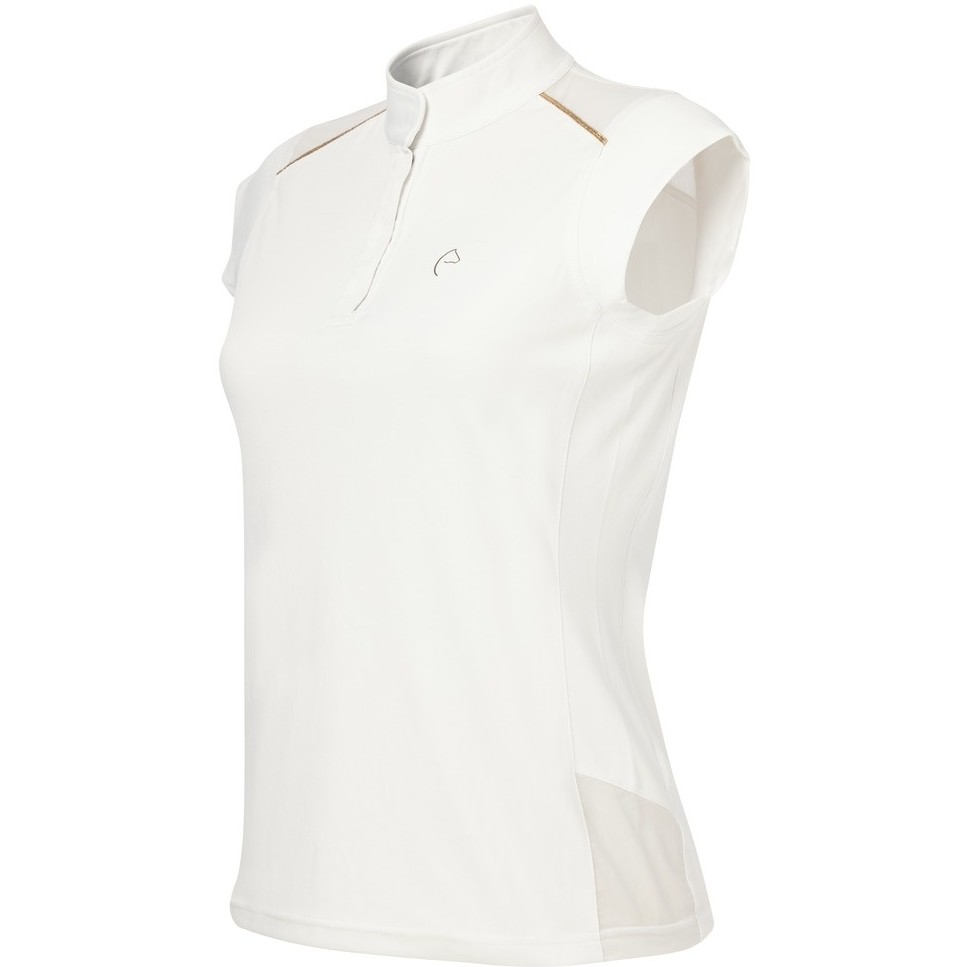 Damen Turnier-Poloshirt BRÜSSEL mit Mesheinsätzen weiß