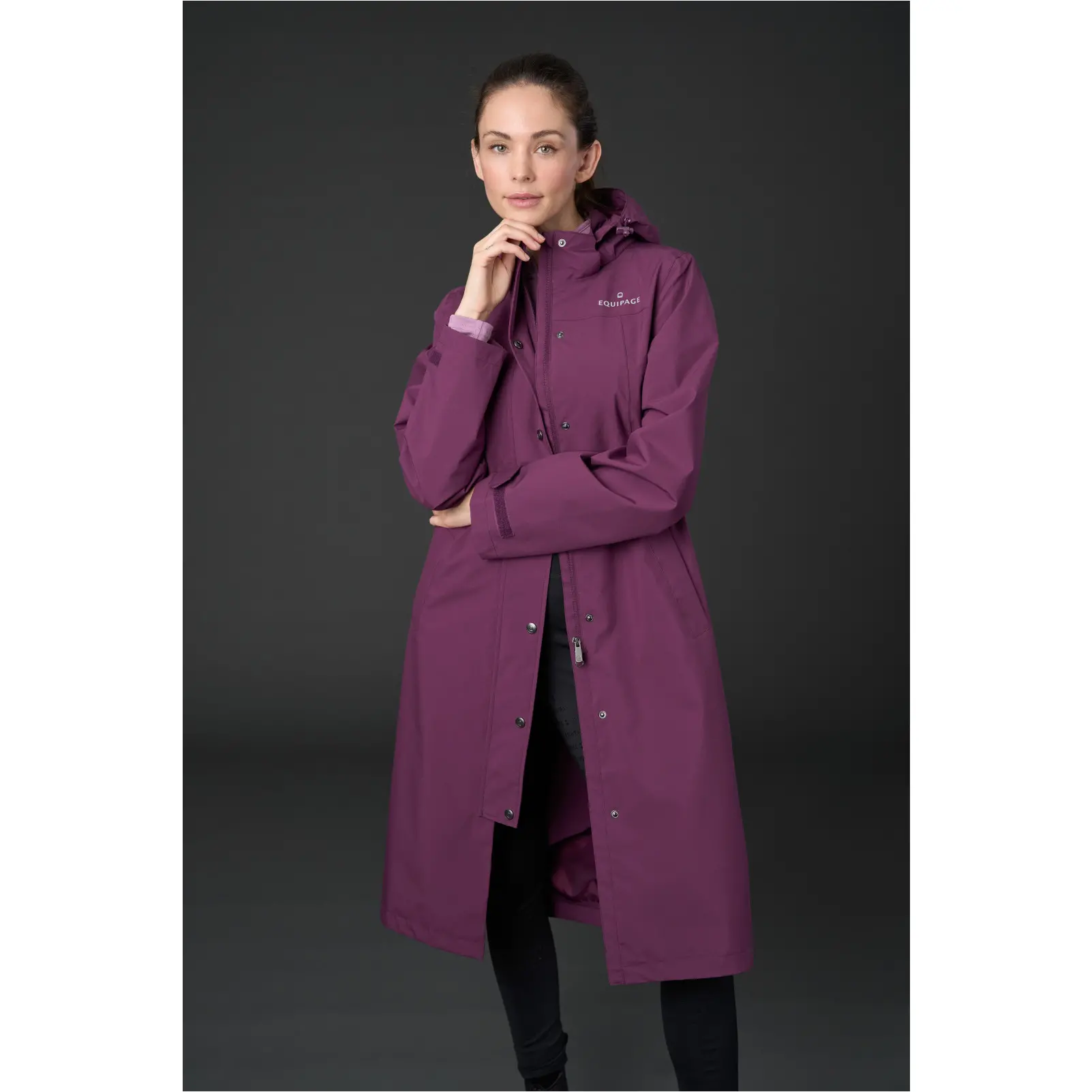 Damen Reitregenmantel HEAVEN italian plum
