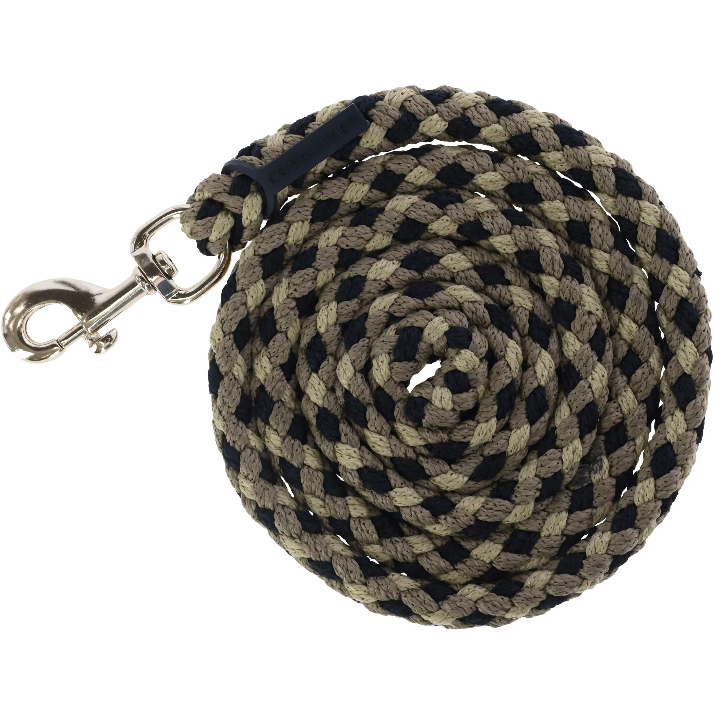 Führstrick mit Karabinerhaken HIPPO F/S 2026 black/walnut Führstrick mit Karabinerhaken HIPPO F/S 2026 black/walnut