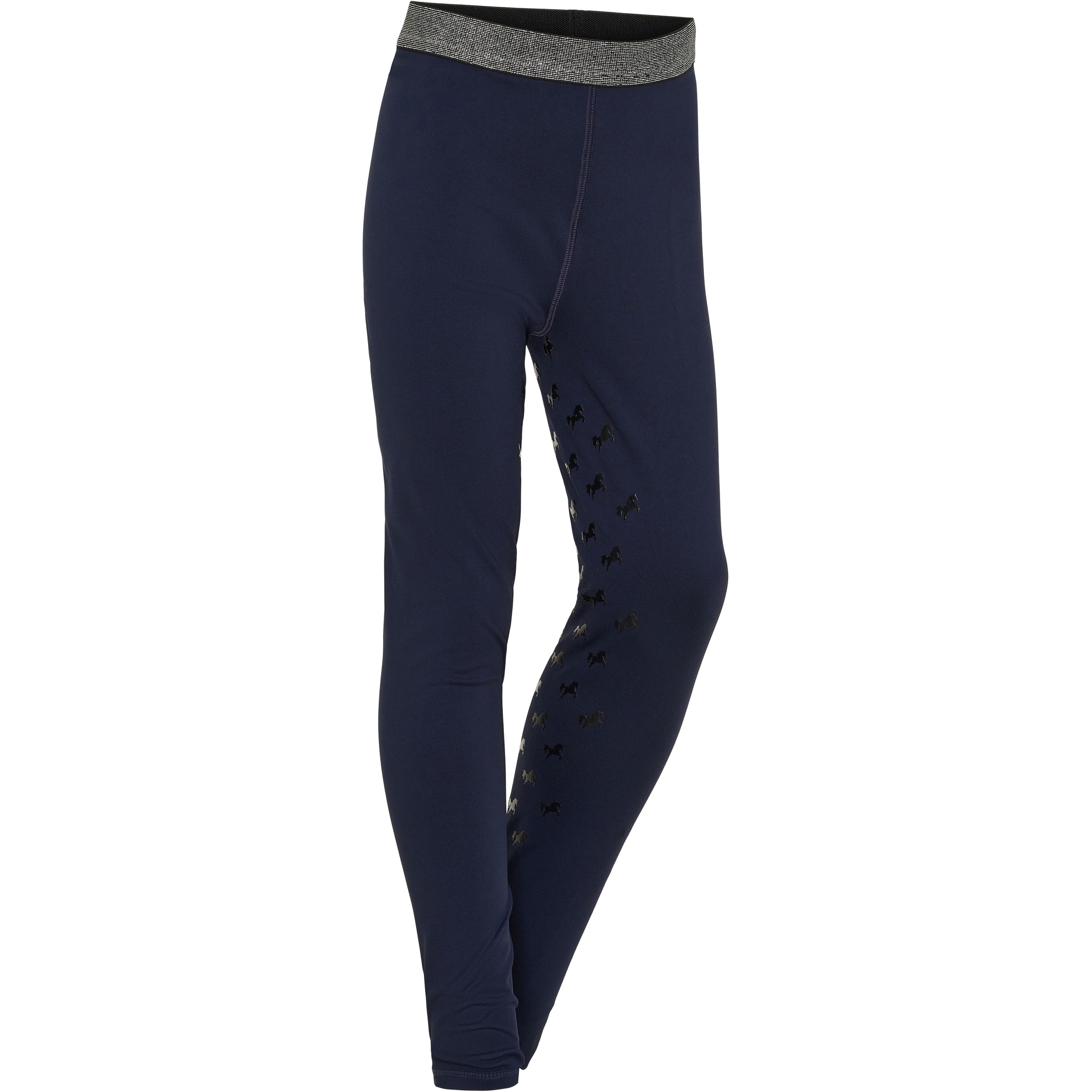 Kinder Reitleggings Silikon Vollbesatz MAGGIE navy