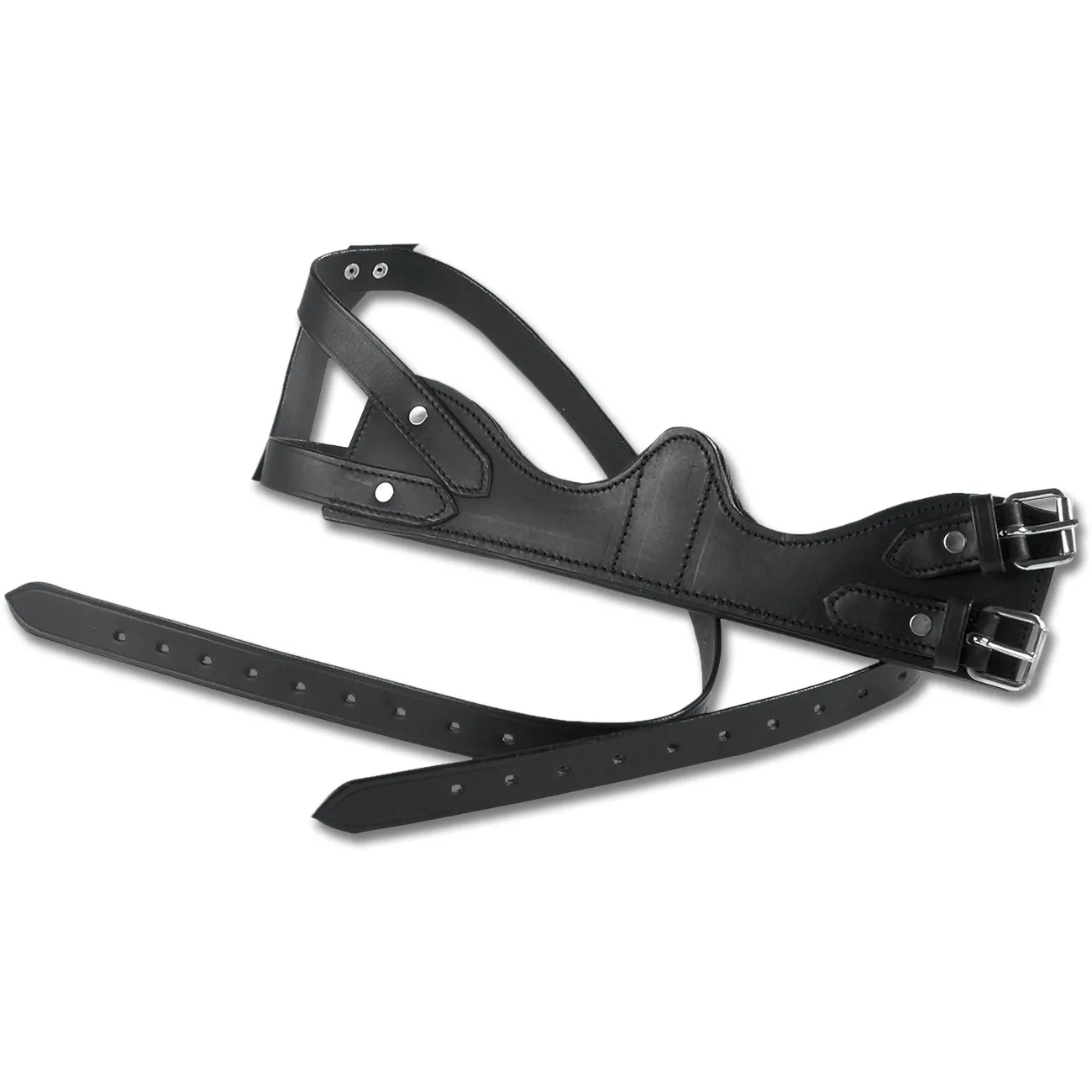 Kopperriemen Leder schwarz