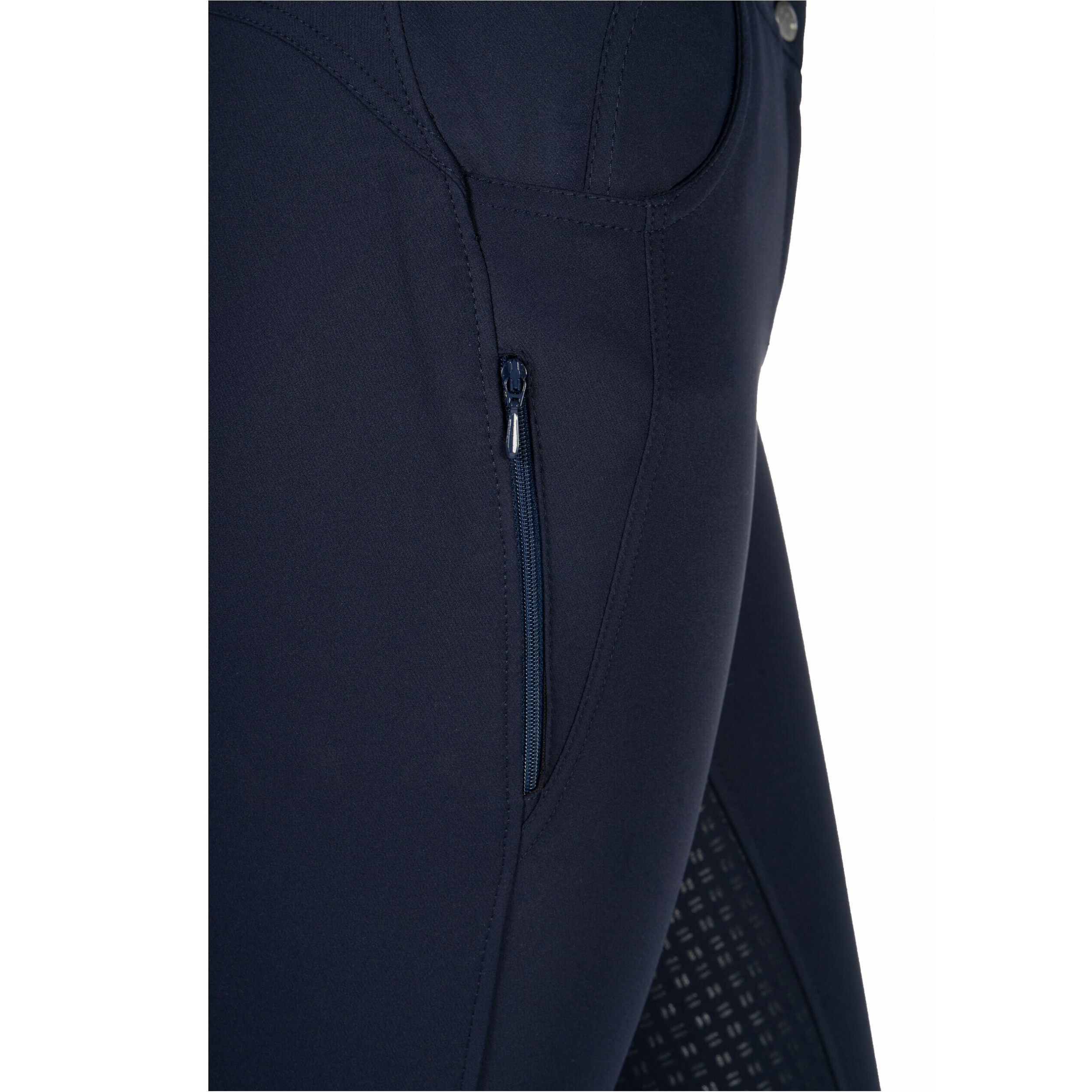 Kinder Reithose Silikon Vollbesatz ARI MID RISE dunkelblau