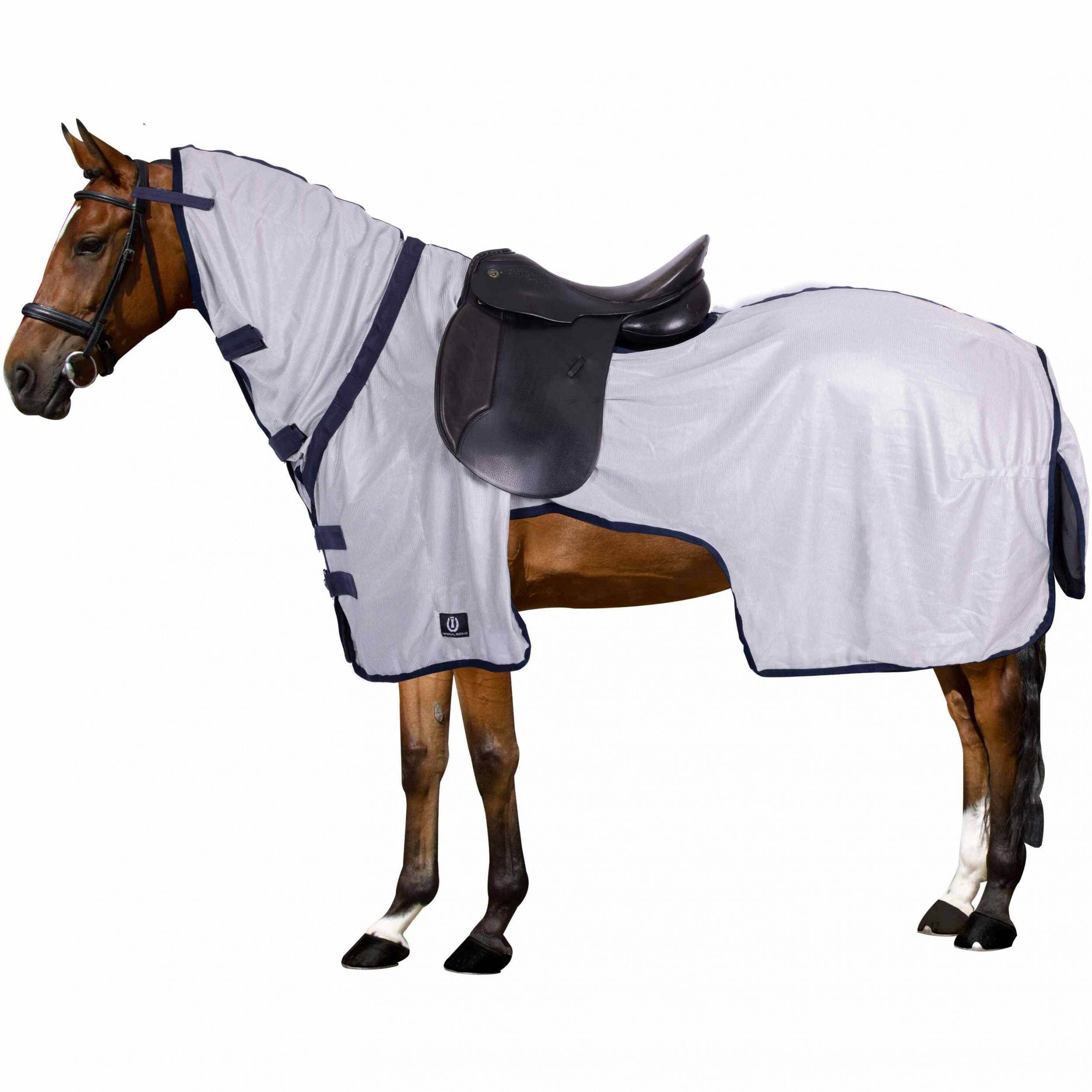 Fliegenausreitdecke IRHRoyce silvergrau