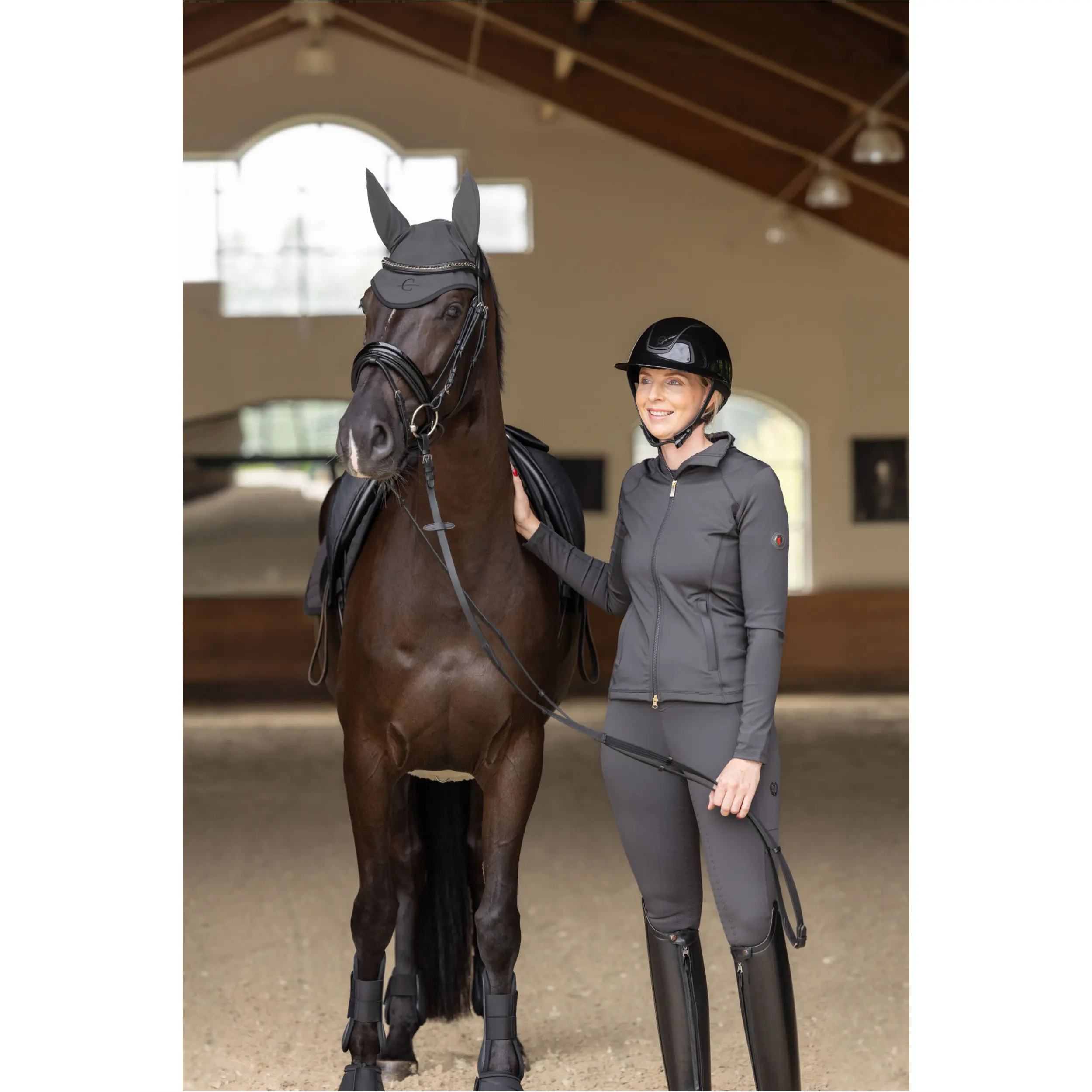 Damen Reitjacke Active ANNIVERSARY graphite