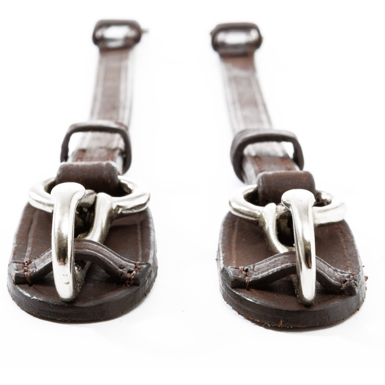 Backenstücke mit Karabiner (2er Set) EVERYDAY Leder geölt braun