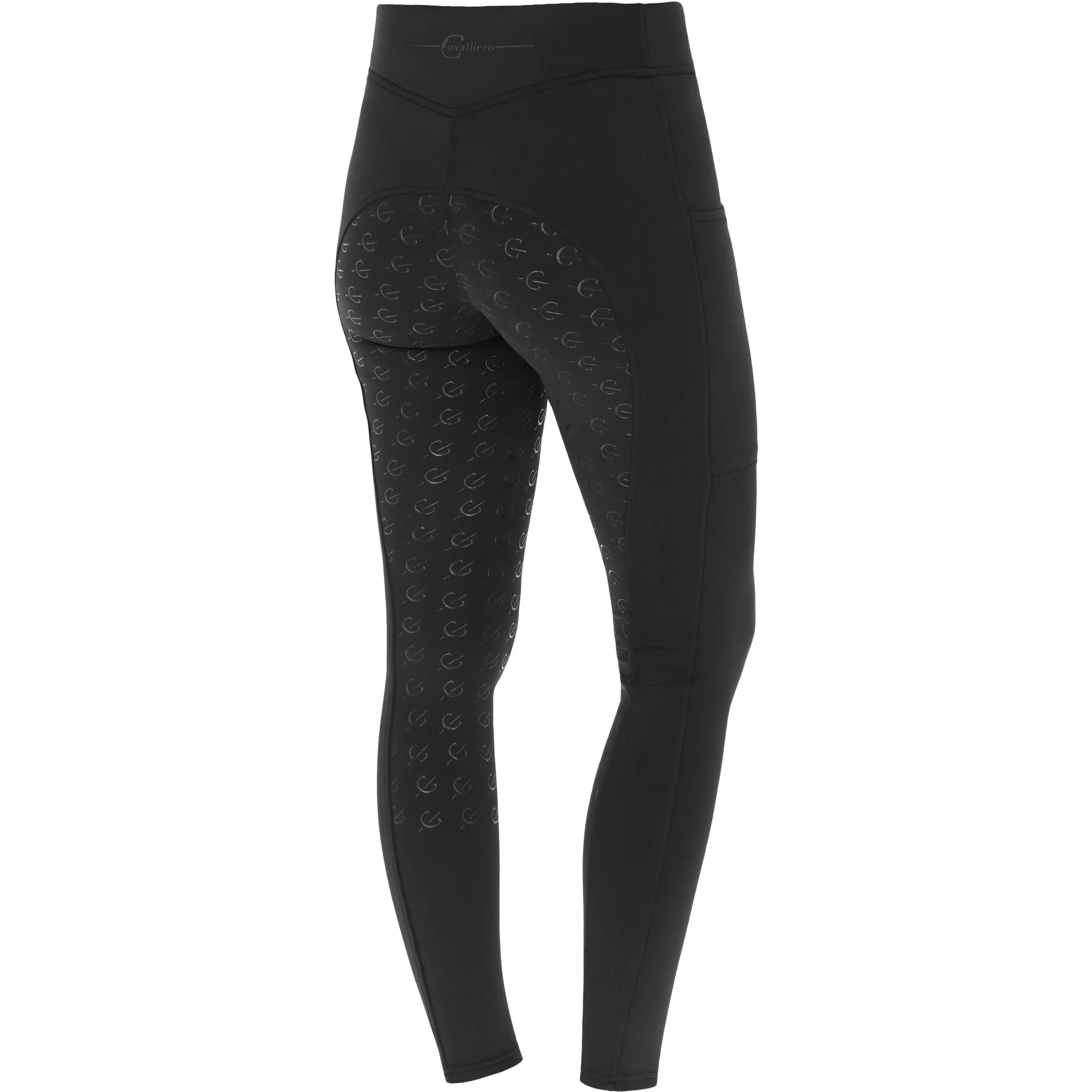 Kinder Reitleggings Silikon Vollbesatz CLASSIC STAR black