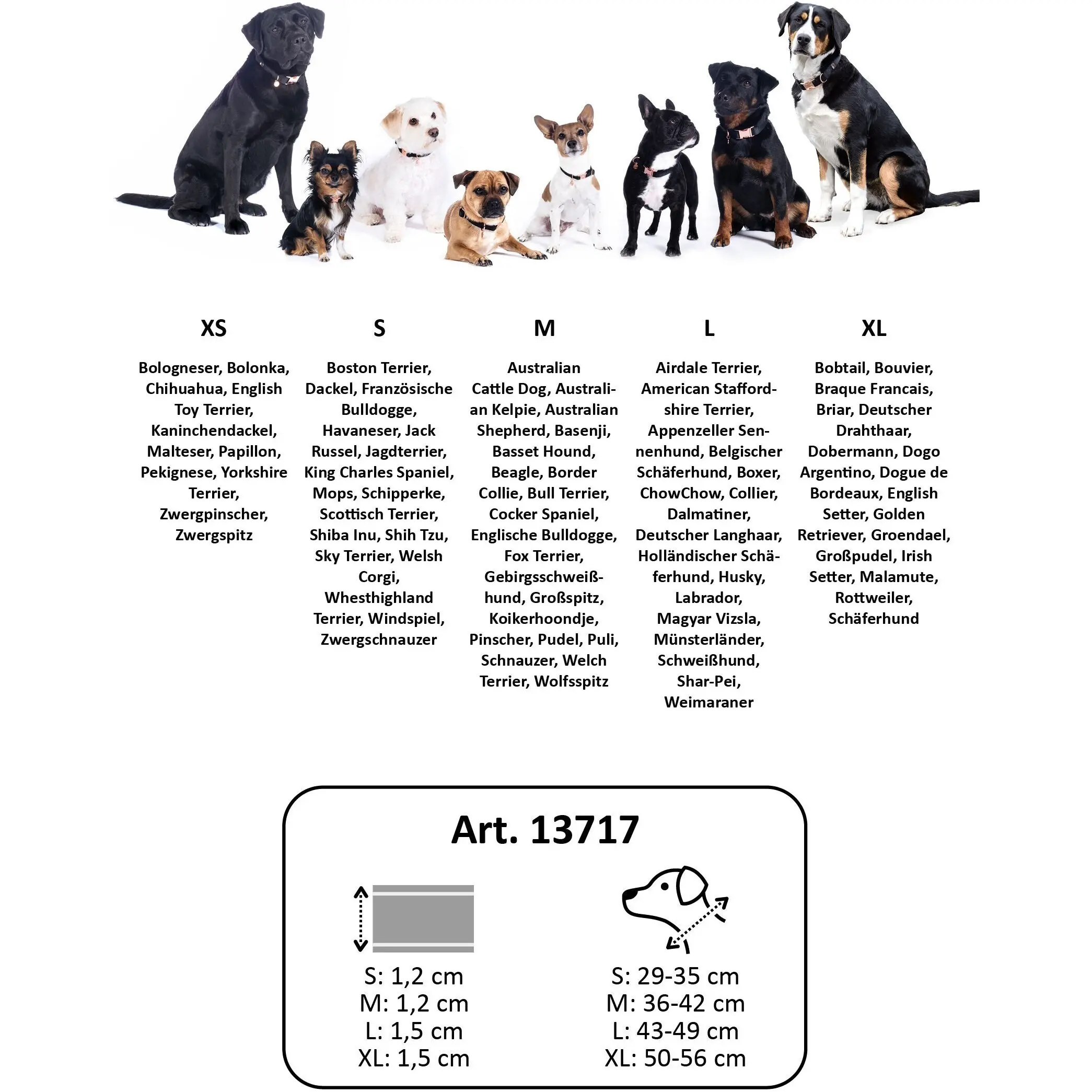 Hundehalsband ANAM CARA TAU schwarz Hundehalsband ANAM CARA TAU schwarz