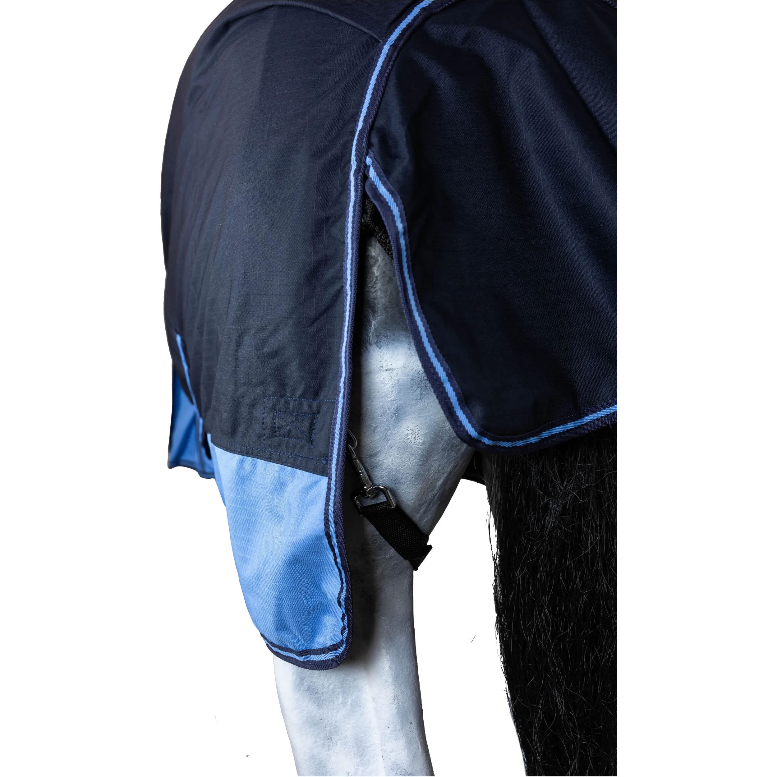 Winterdecke Full Neck 100g Füllung 600D BASICLINE blau/babyblau