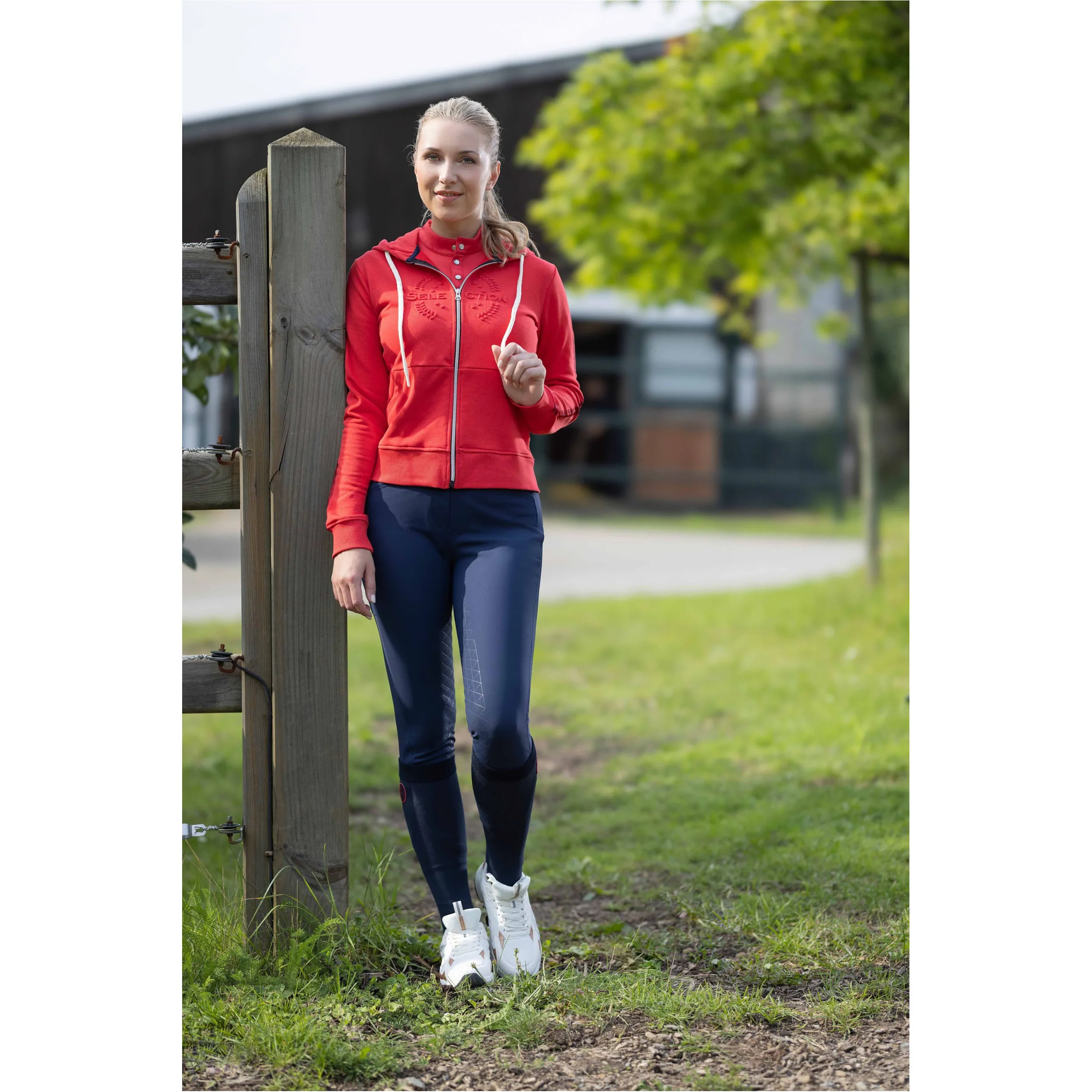 Damen Reitleggings Silikon Vollbesatz ARUBA dunkelblau