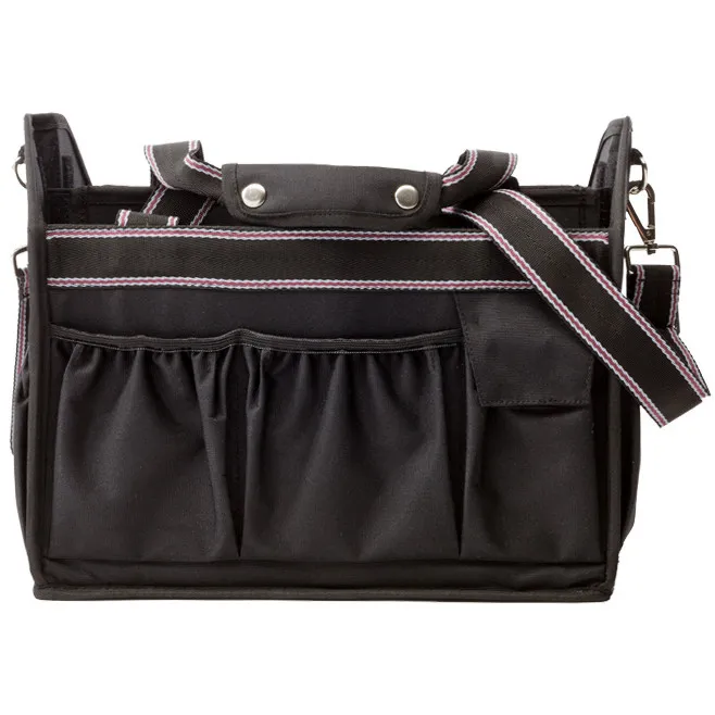 Putztasche faltbar schwarz/grau/bordeaux