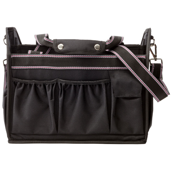 Putztasche faltbar schwarz/grau-bordeaux