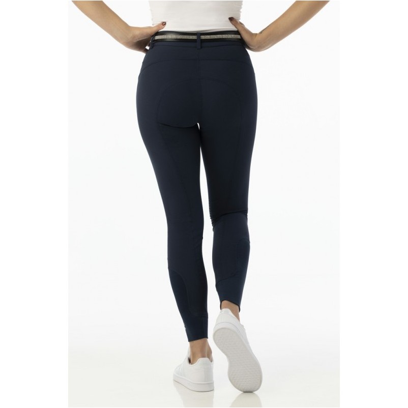 Damen Reithose Silikon Kniebesatz GIZEL marineblau