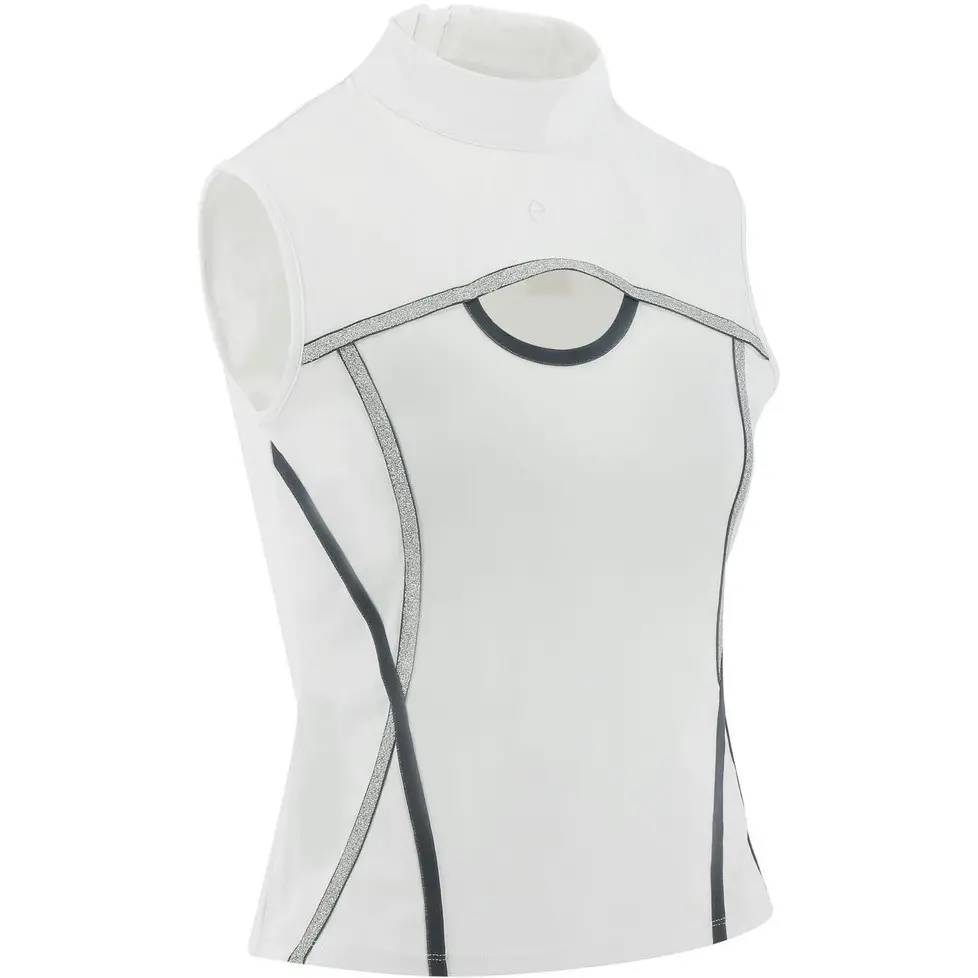 Damen Turniershirt PUEBLA Cut Out weiß/grau