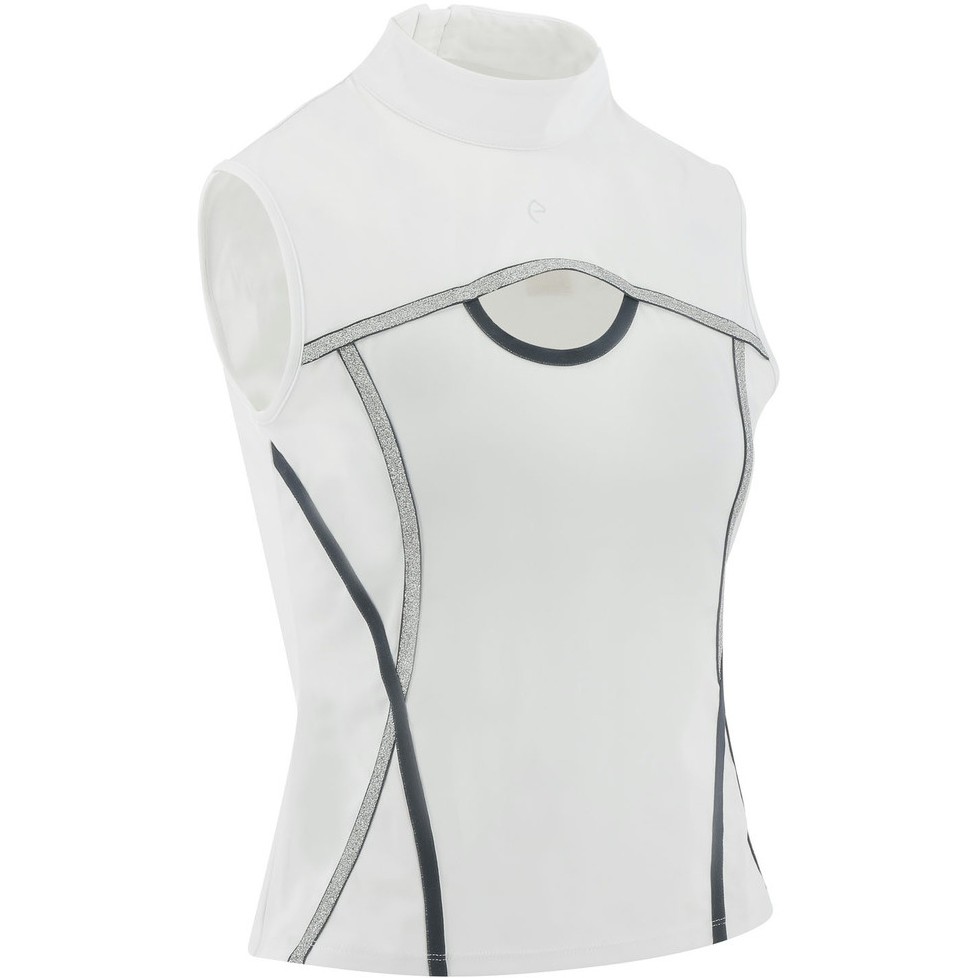 Damen Turniershirt PUEBLA Cut Out weiß/grau
