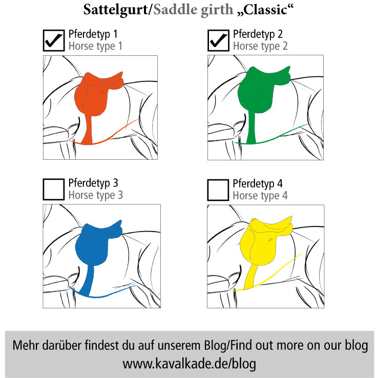 Langgurt ohne Elast KAVALPREN schwarz