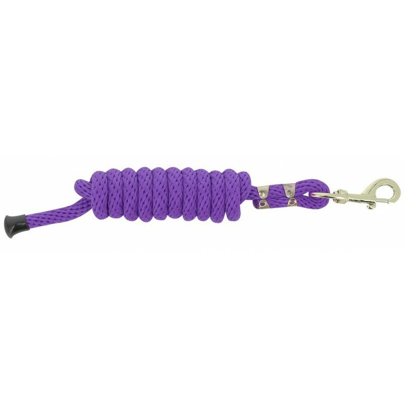 Anbindestrick mit Karabiner violett