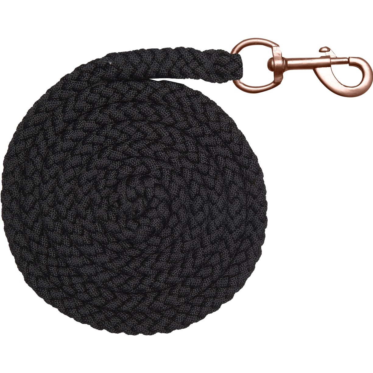 Führstrick mit Karabinerhaken SHINE schwarz 200cm