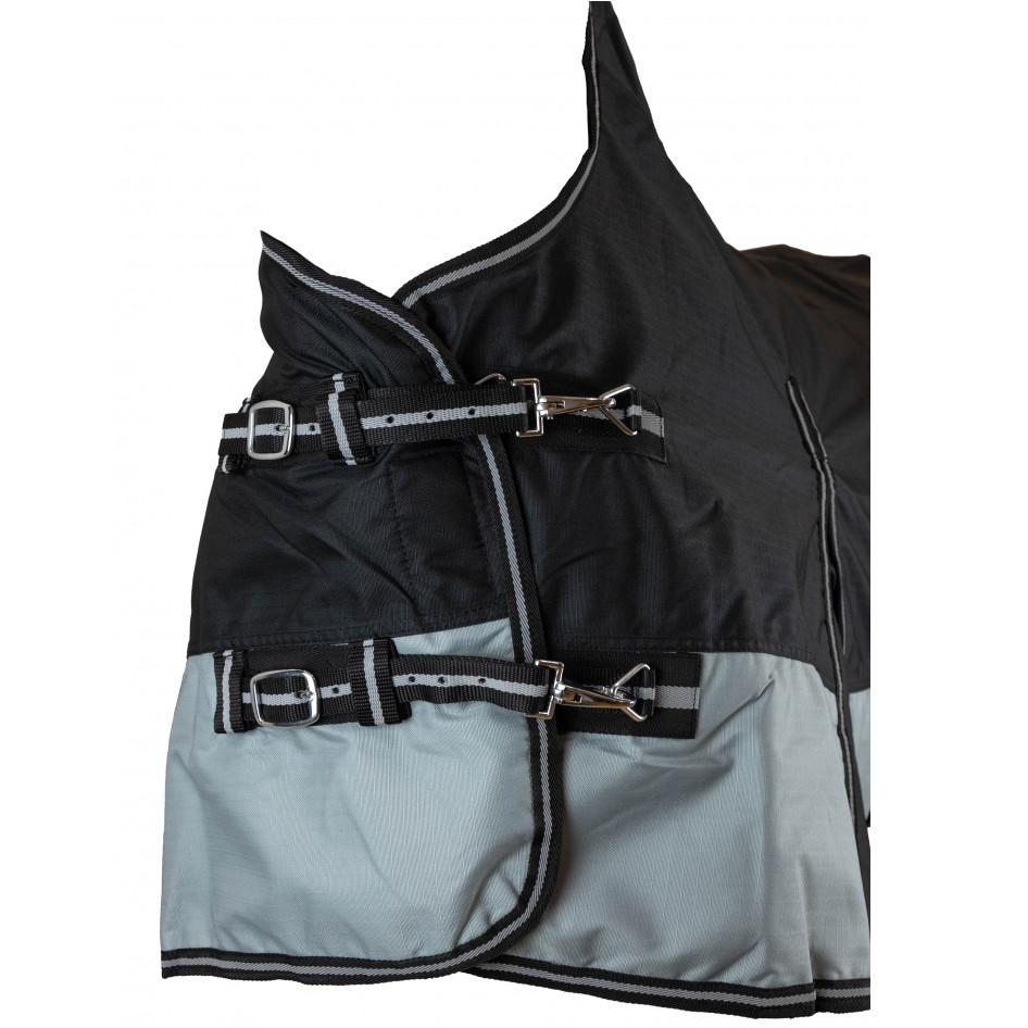 Weidedecke Polarfleece 600D BASICLINE schwarz/grau
