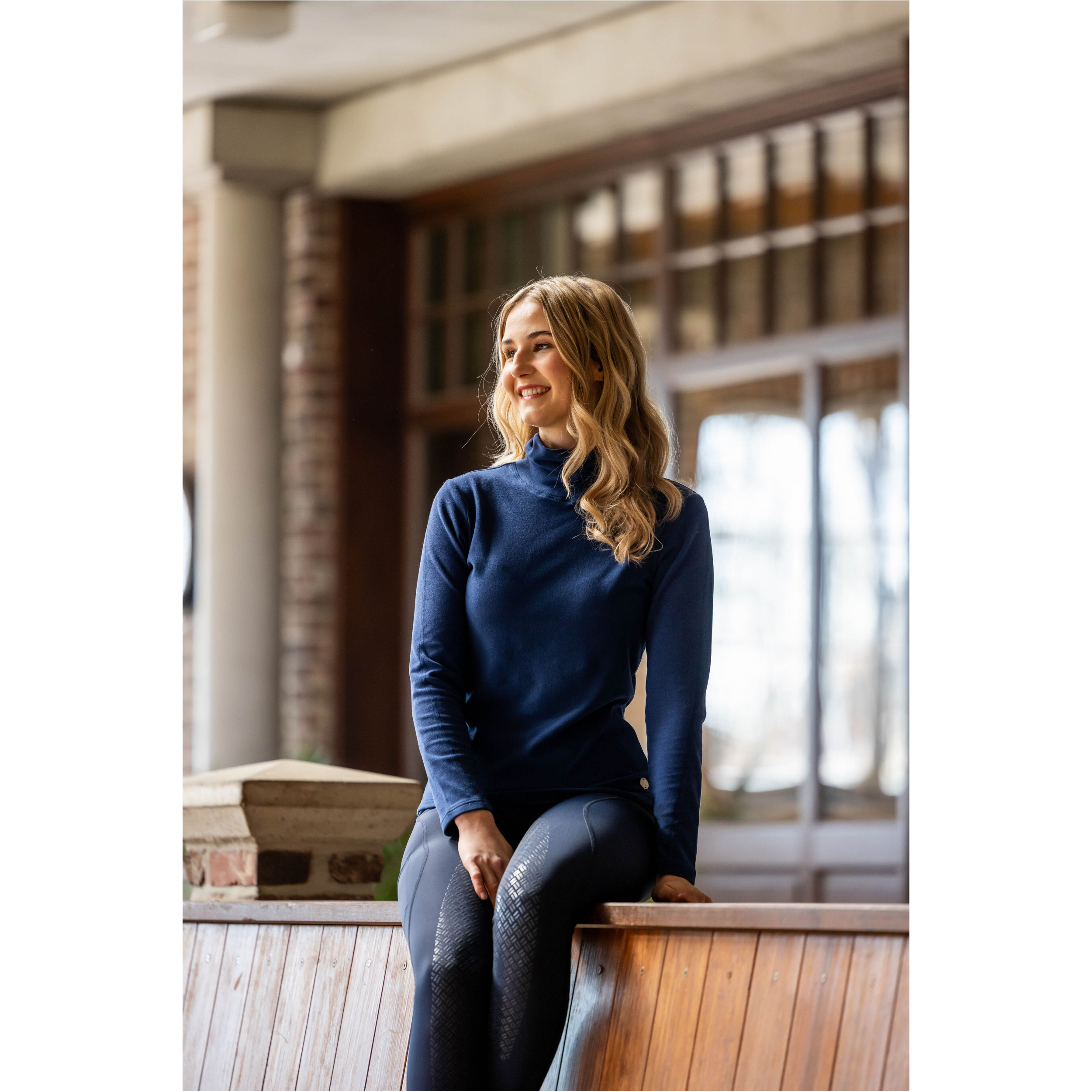 Damen Rollkragenshirt EVA dunkelblau