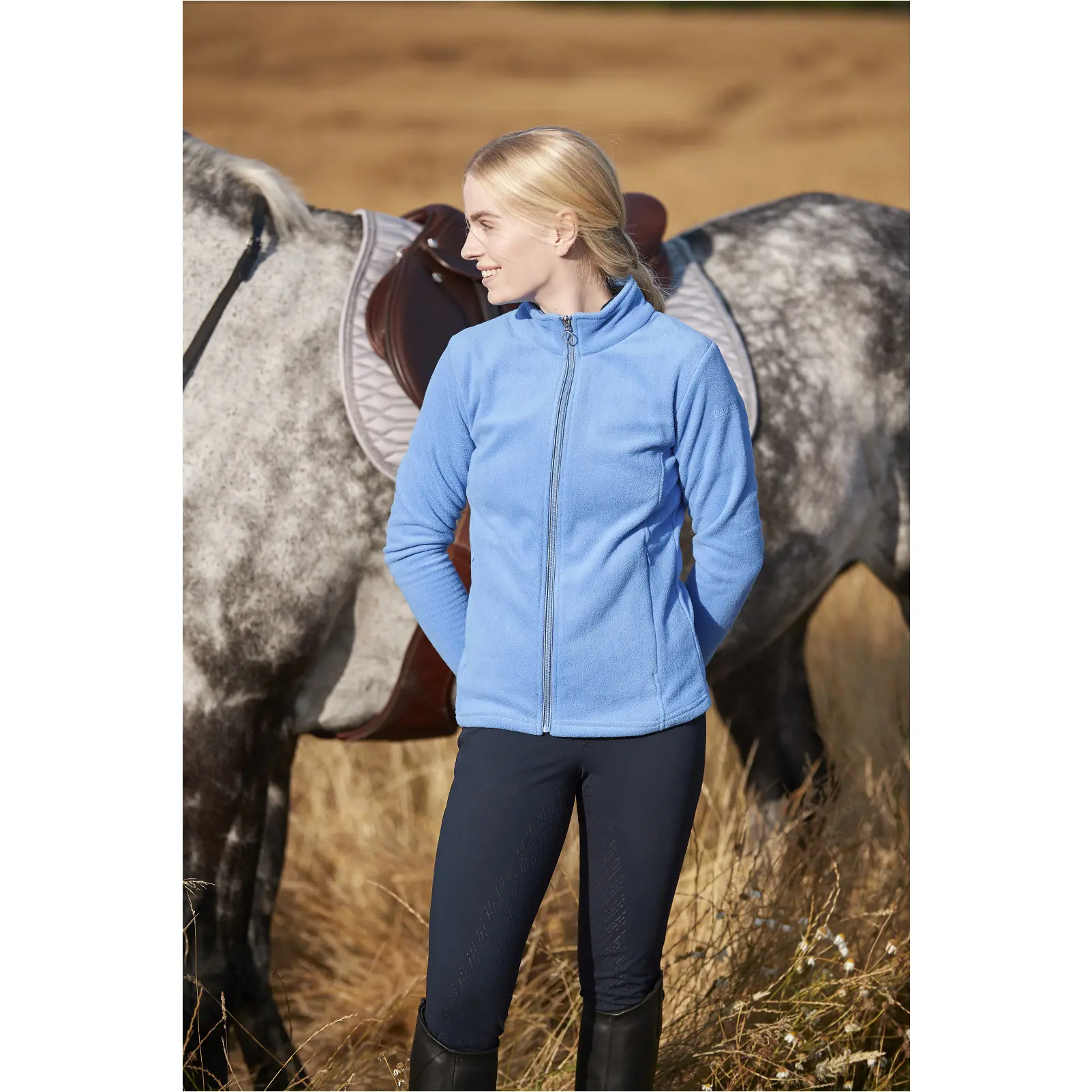 Damen Reitleggings Silikon Vollbesatz KALEA navy