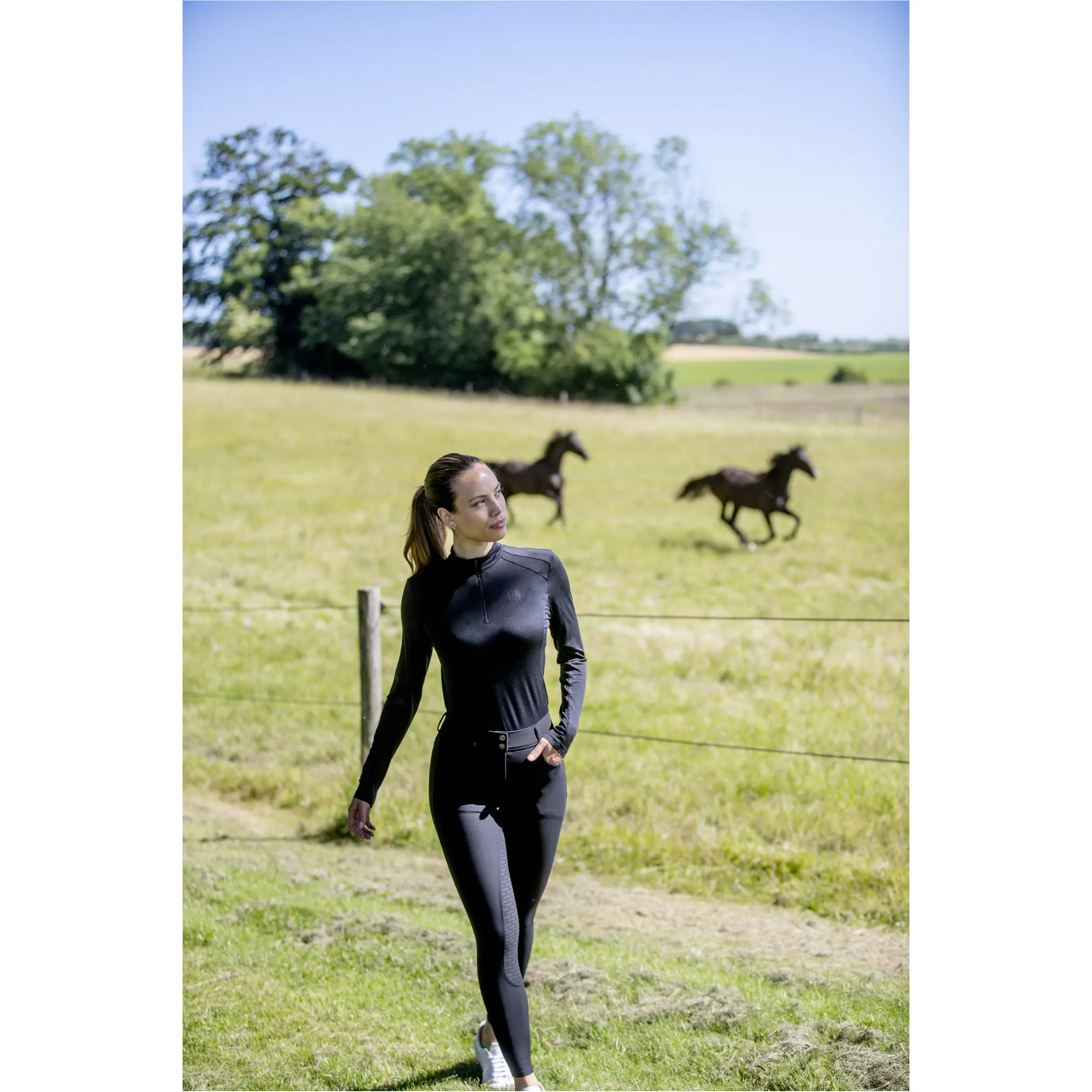 Damen Funktionsshirt Langarm FIR-Tech schwarz