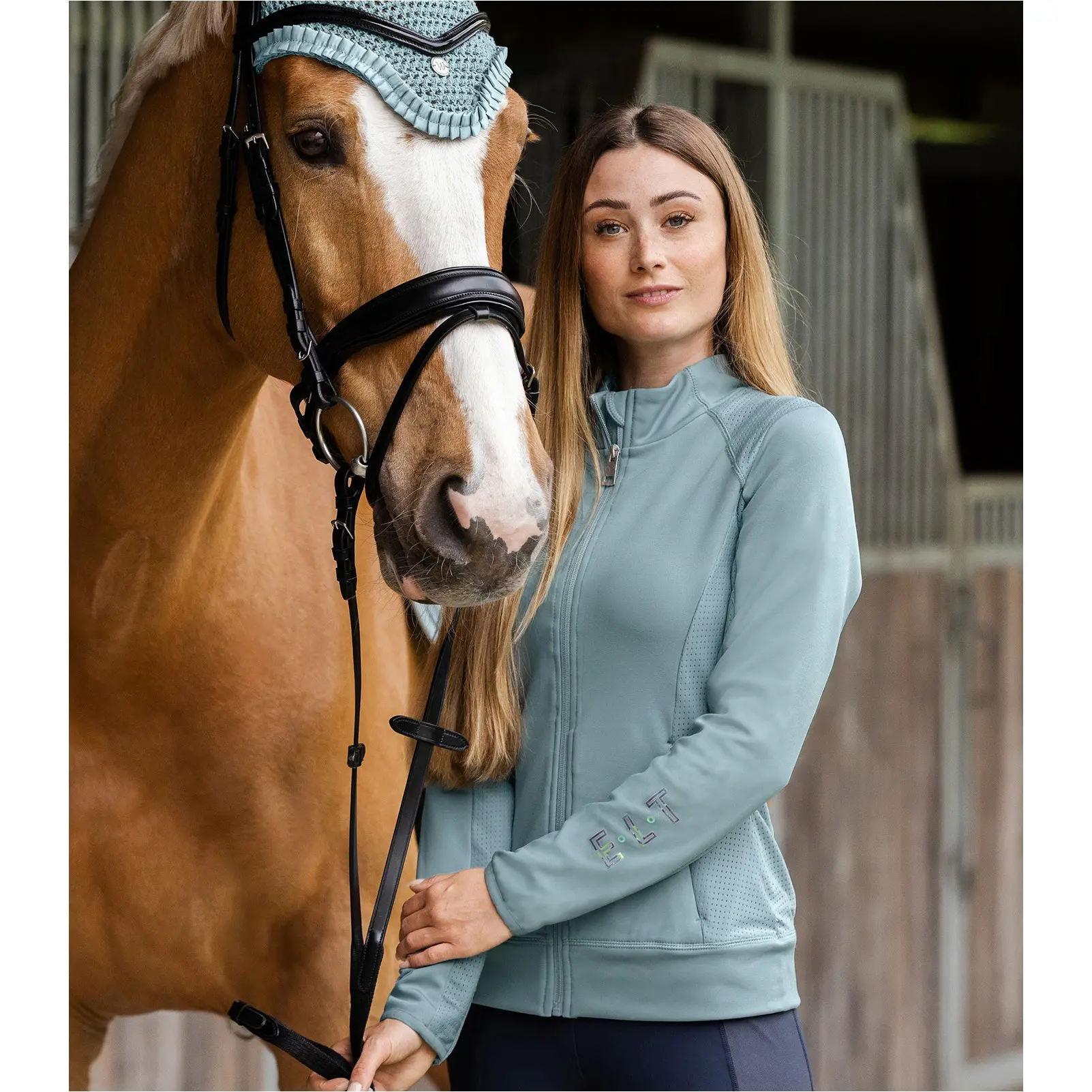 Damen Powerstretch Funktionsjacke NAPOLI alpenblau