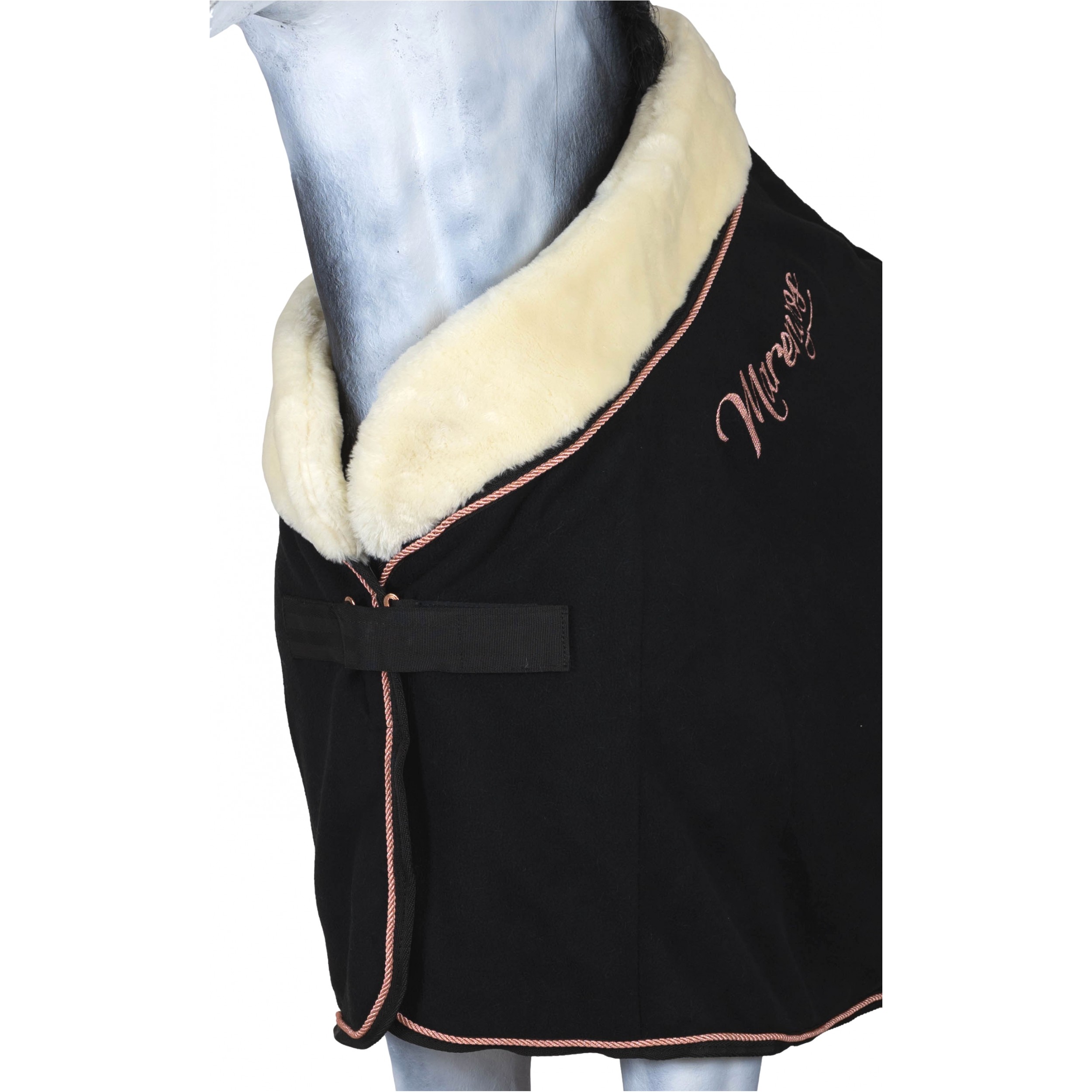 Abschwitzdecke MODERN ROSÉ schwarz