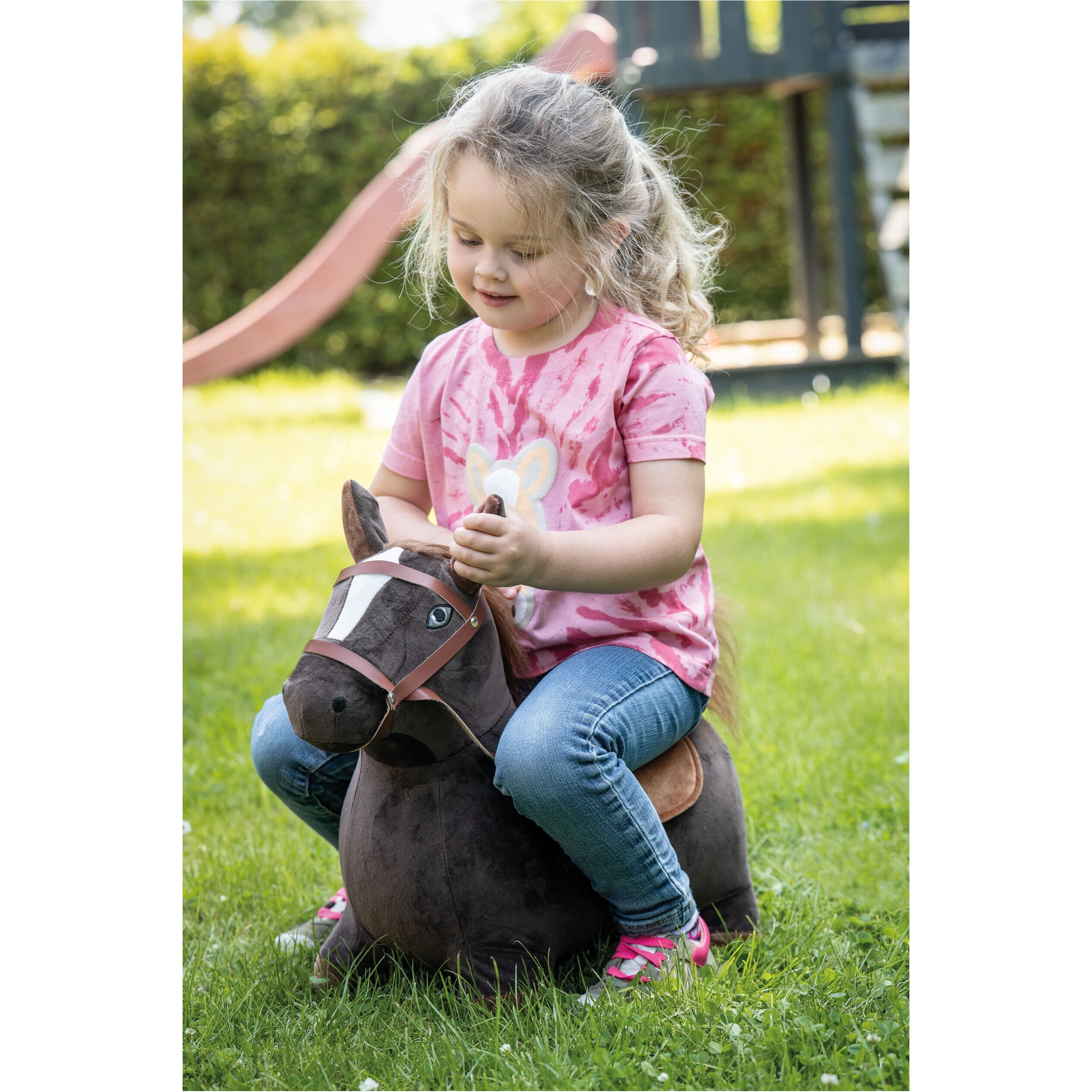 Hüpfpferd dunkelbraun