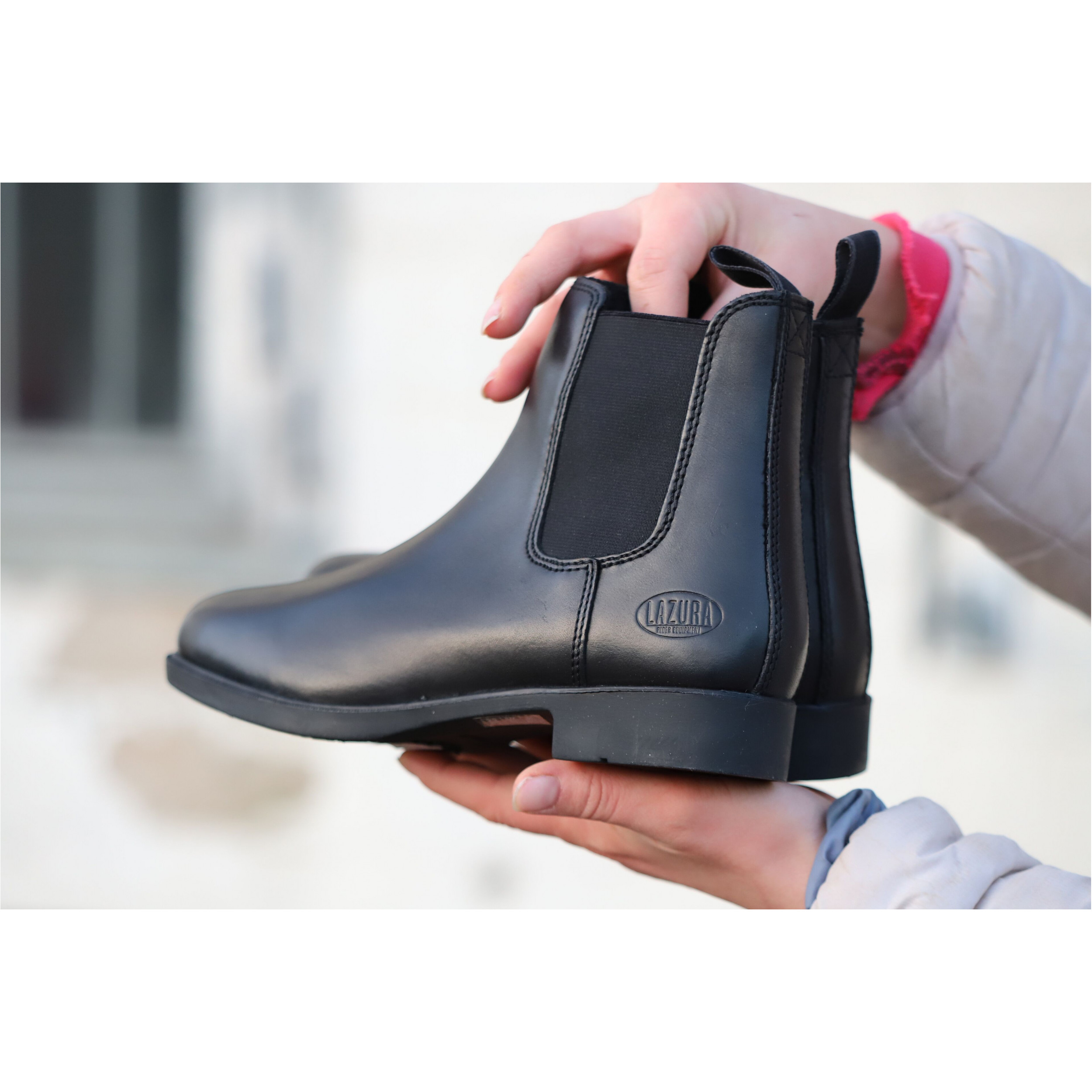 Jodhpur Reitstiefeletten CLASSIC Echtleder schwarz