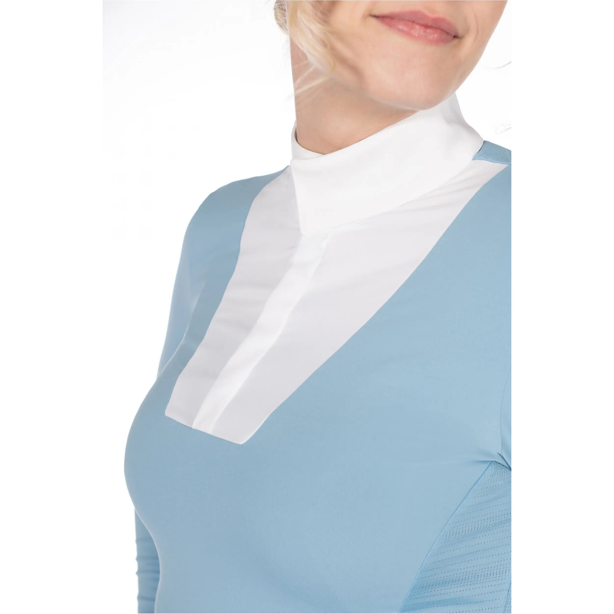 Damen Turniershirt Langarm VIRGINIA eisblau