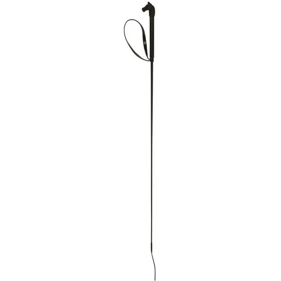Reitgerte mit Griff in Pferdekopf-Form schwarz 90cm 