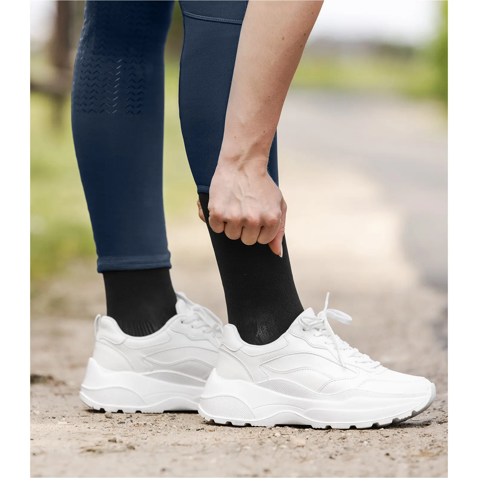 Reitsocken COMPRESSION schwarz