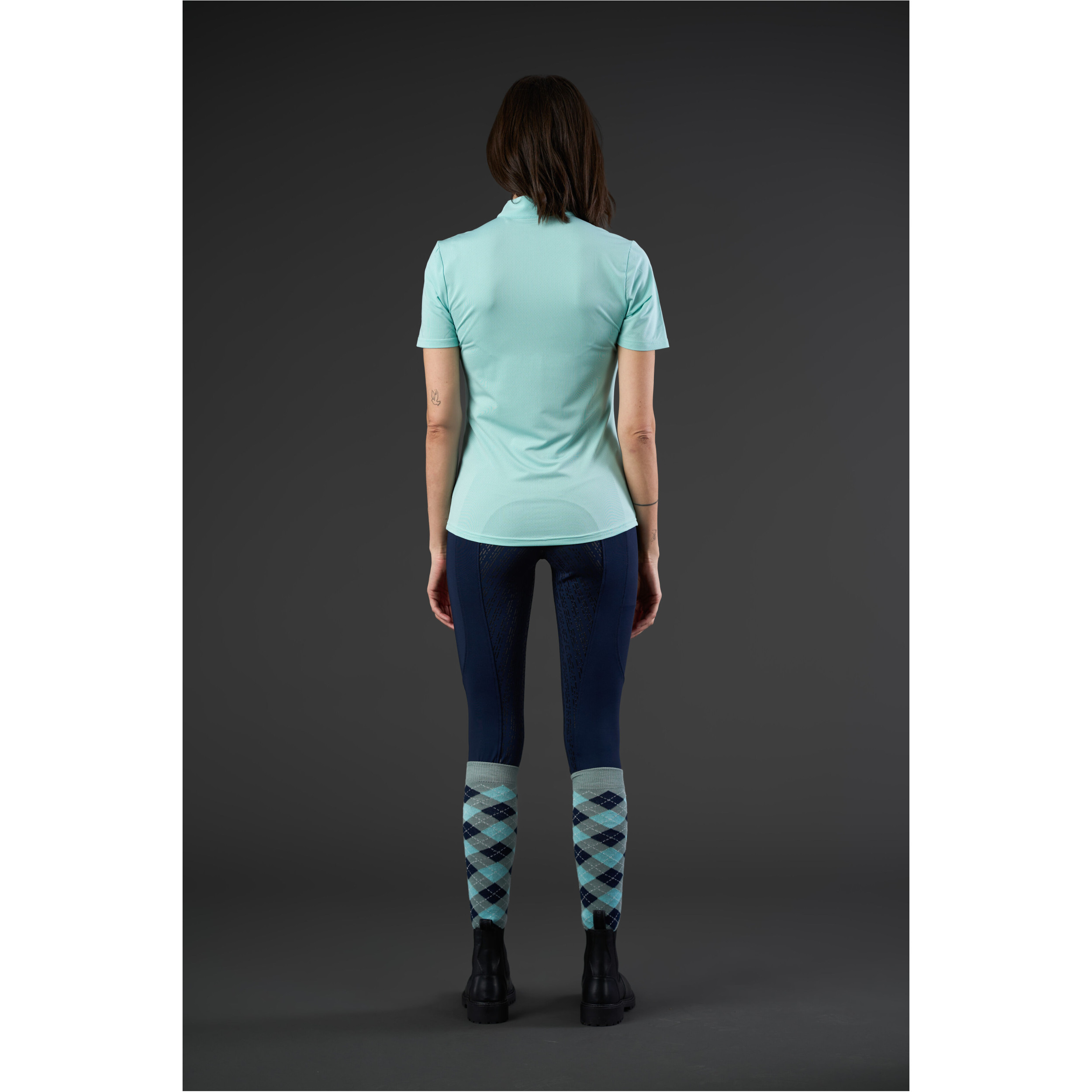 Damen Turniershirt Half-zip HASTY aqua haze