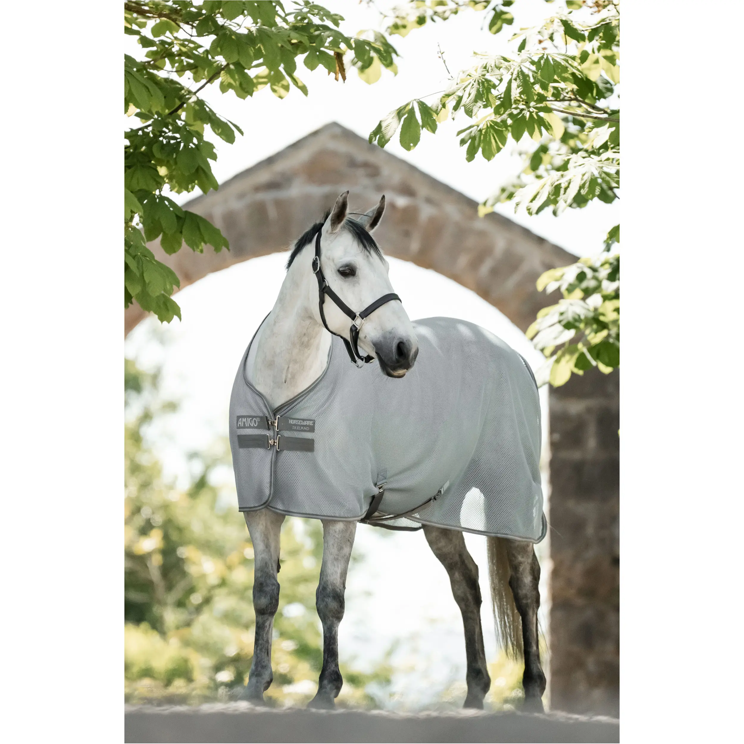 Abschwitz- und Fliegendecke AMIGO AirNet Cooler heather blue/titanium grey/silver