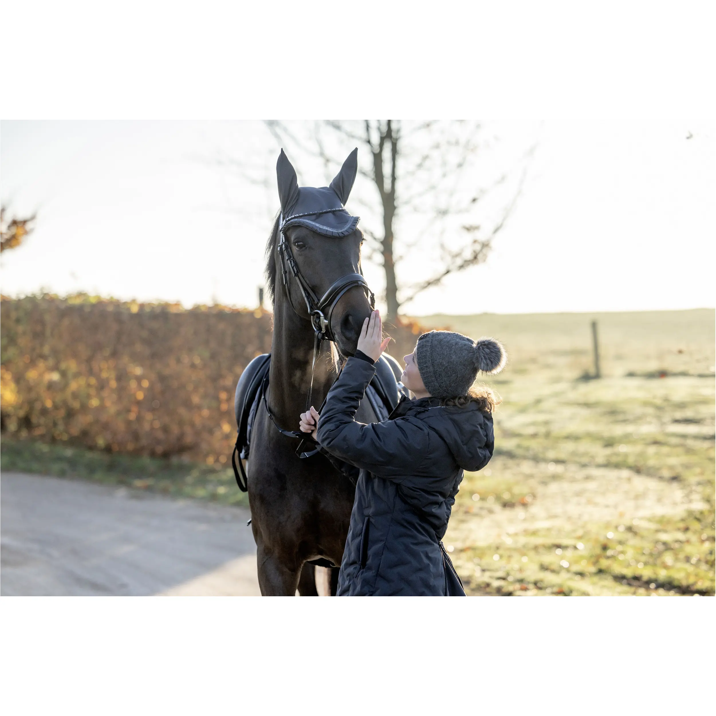 Winter Damen Strickmütze mit Pelz VASILI asphalt
