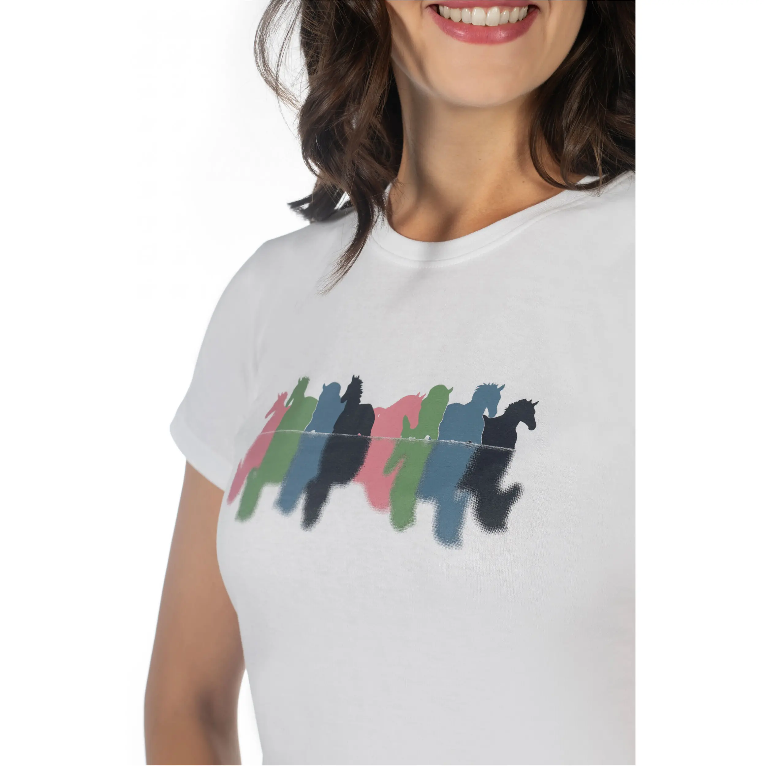 Damen T-Shirt MIRROR weiß