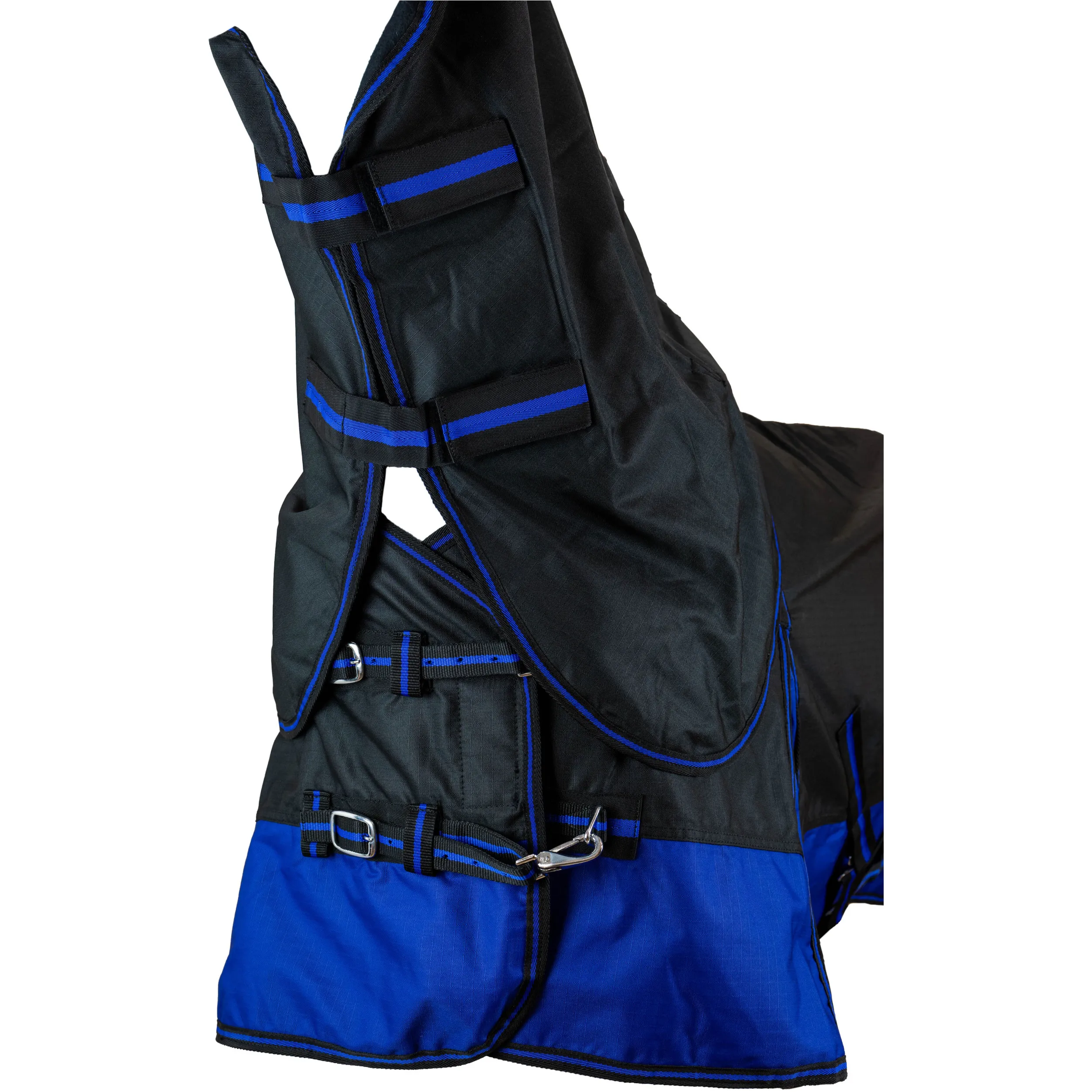 Winterdecke Full Neck 200g Füllung 600D BASICLINE schwarz/royalblau