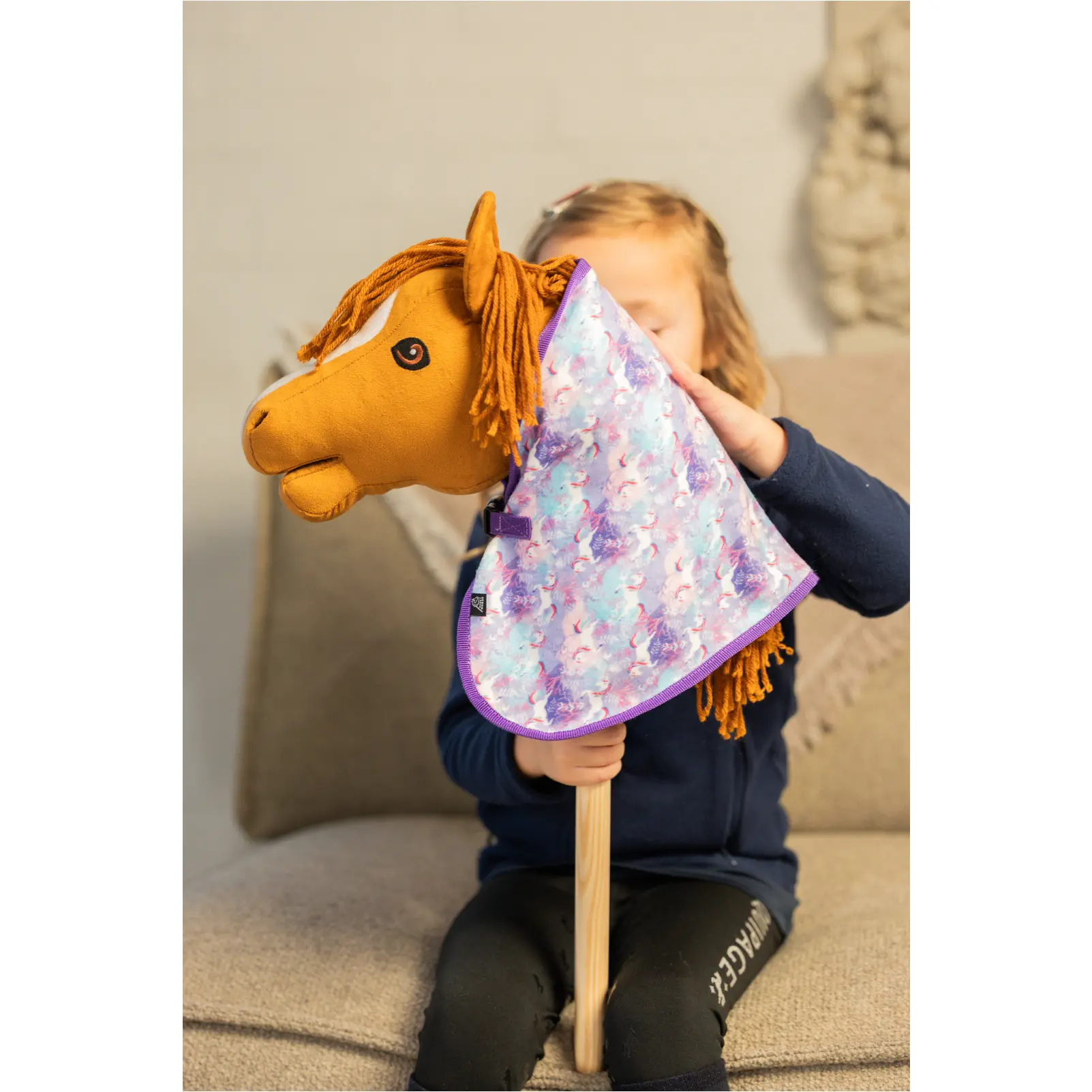 Spielzeugfleecedecke UNICORN lavendel