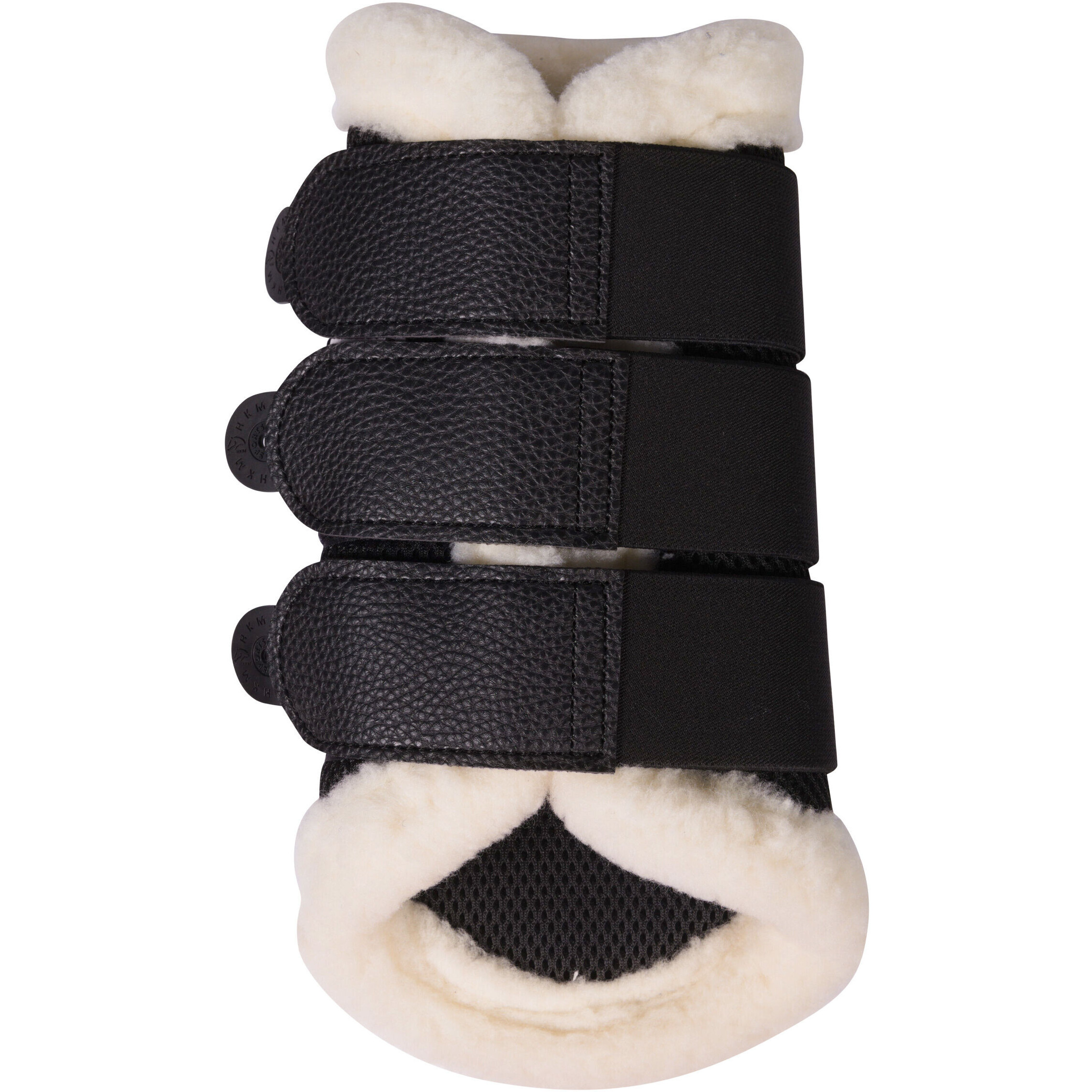 Gamaschen mit Fell COMFORT PREMIUM MESH schwarz